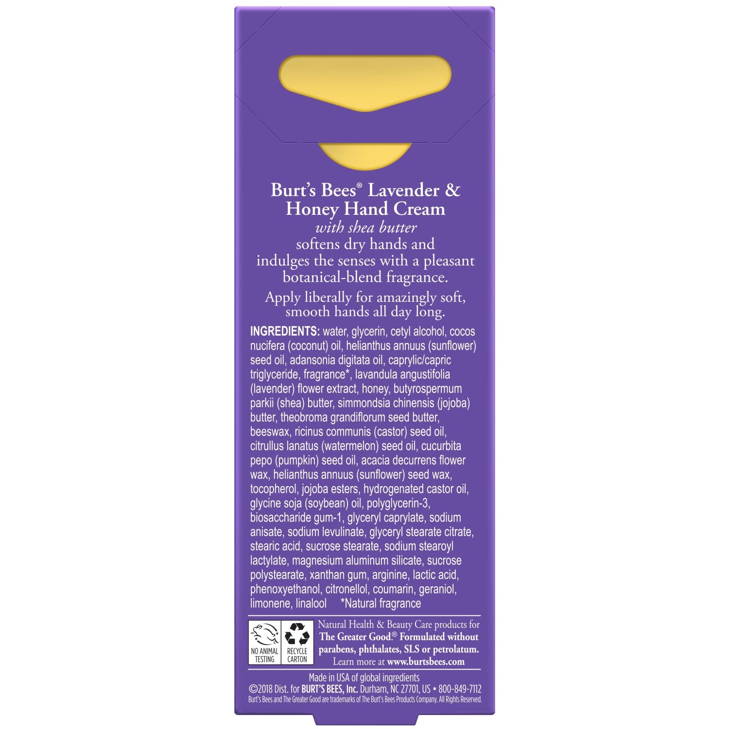 Foto 5 pulgar | Crema De Manos Burt's Bees, Lavanda Y Miel, 30 Ml (paquete De 4) - Venta Internacional.