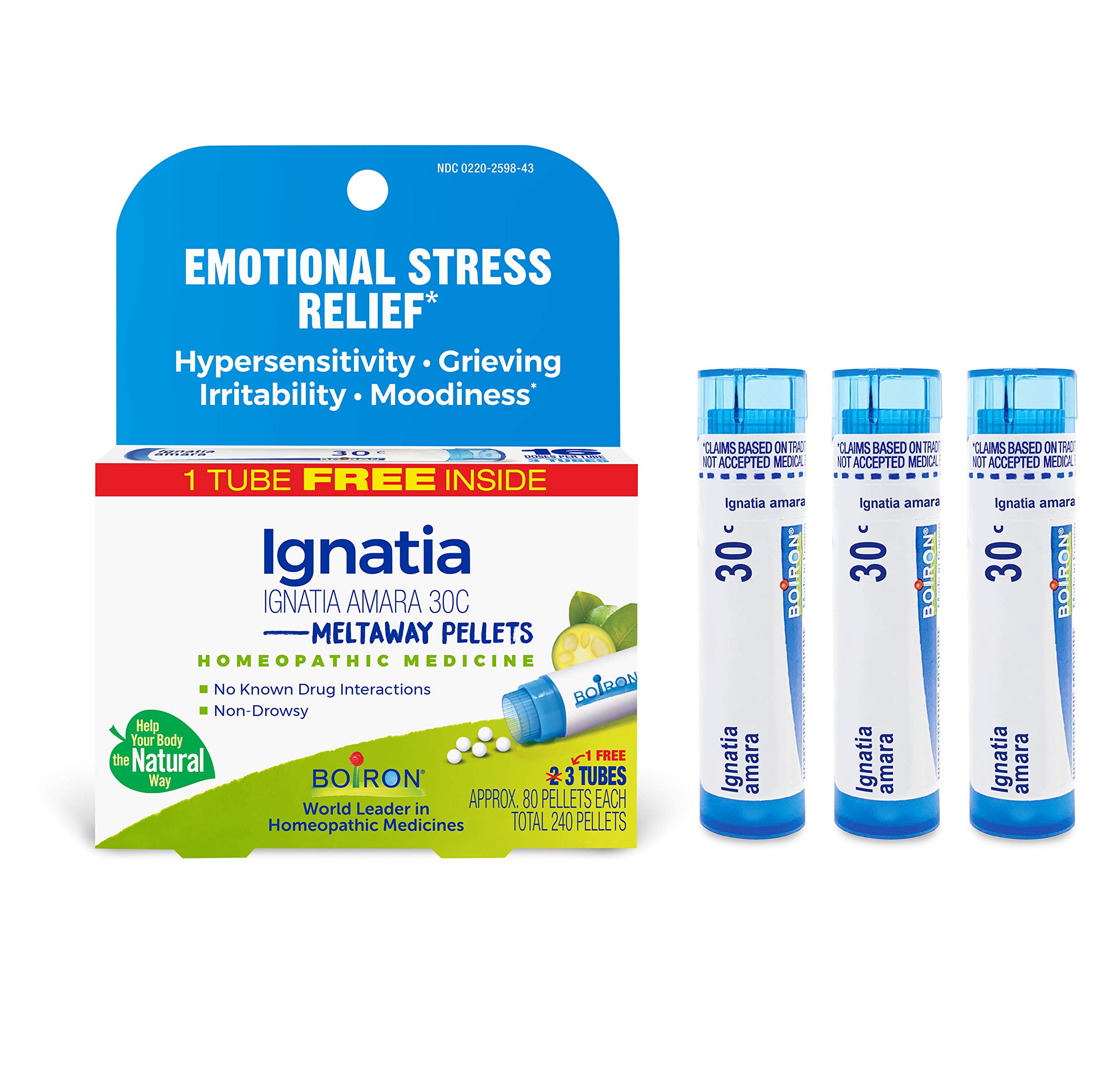 Foto 1 | Medicina Homeopática Boiron Ignatia Amara 30c - 80 Bolitas X 3 - Venta Internacional.