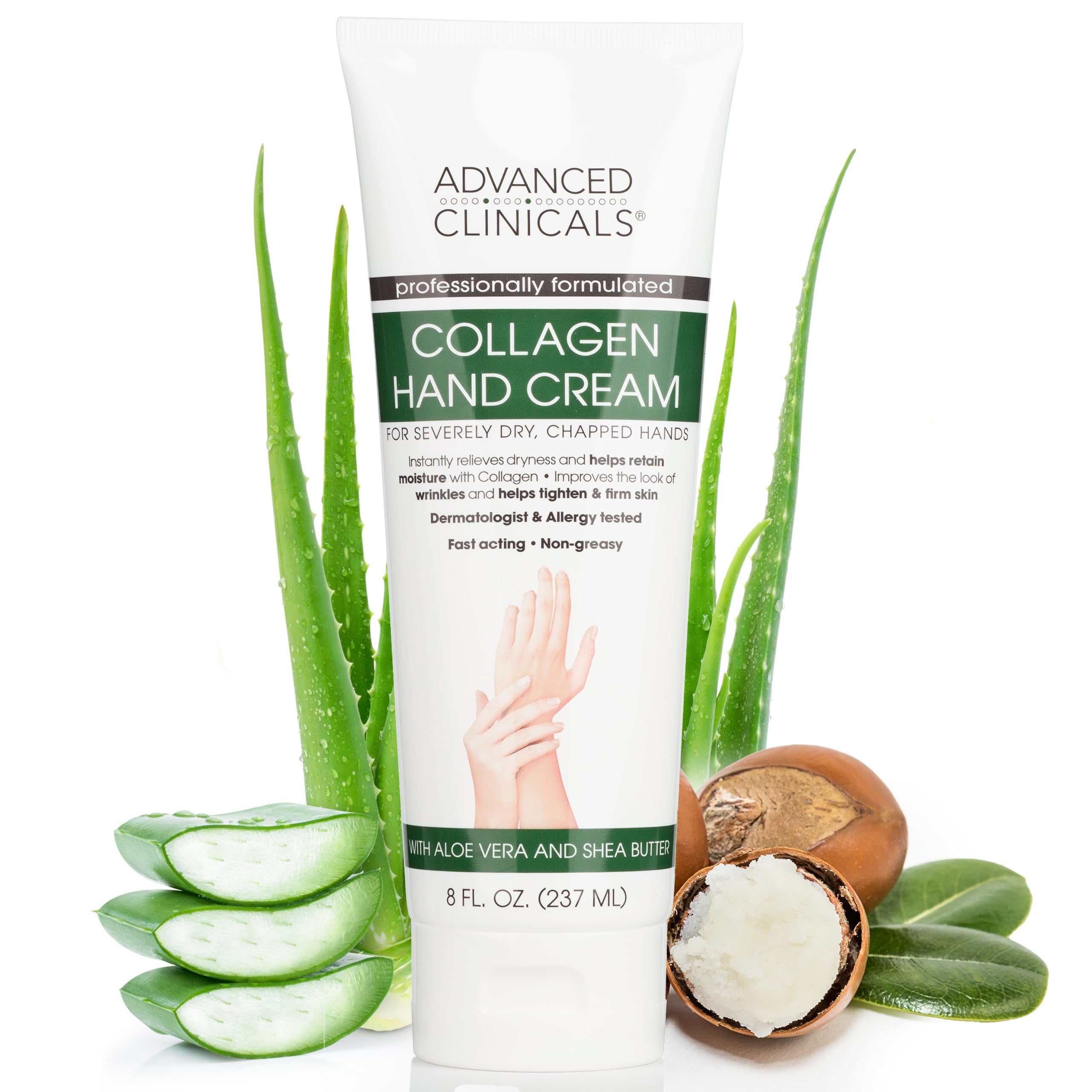 Foto 2 pulgar | Crema Para Manos Y Cuerpo Advanced Clinicals Collagen 240 Ml - Venta Internacional.