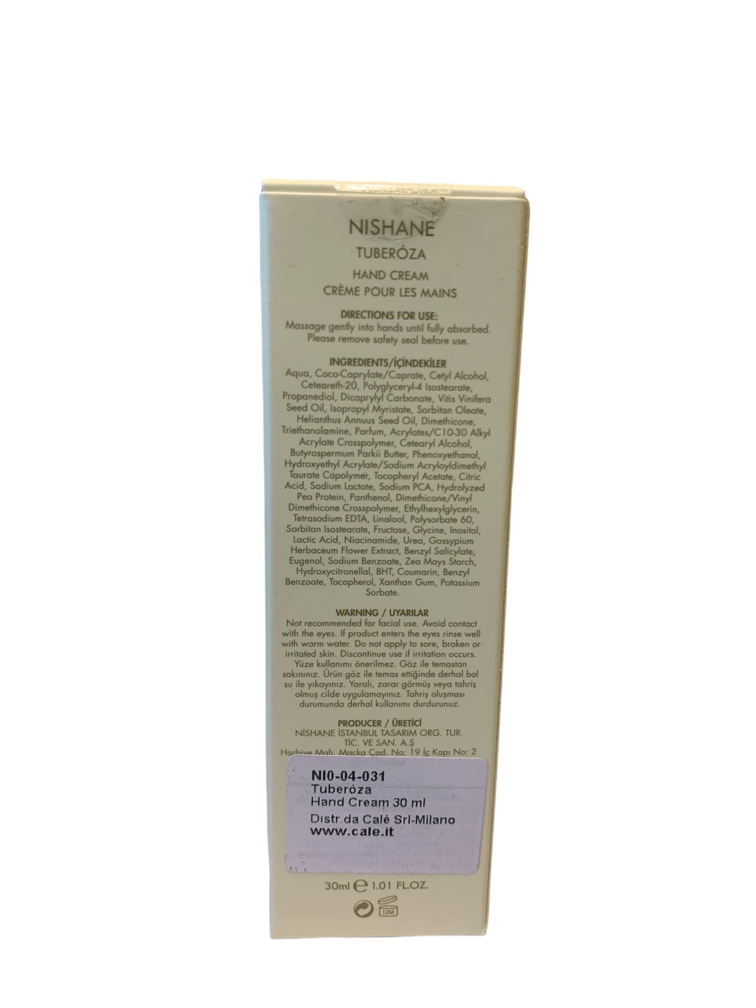 Foto 3 pulgar | Crema De Manos Nishane Tuberoza 30ml - Venta Internacional.