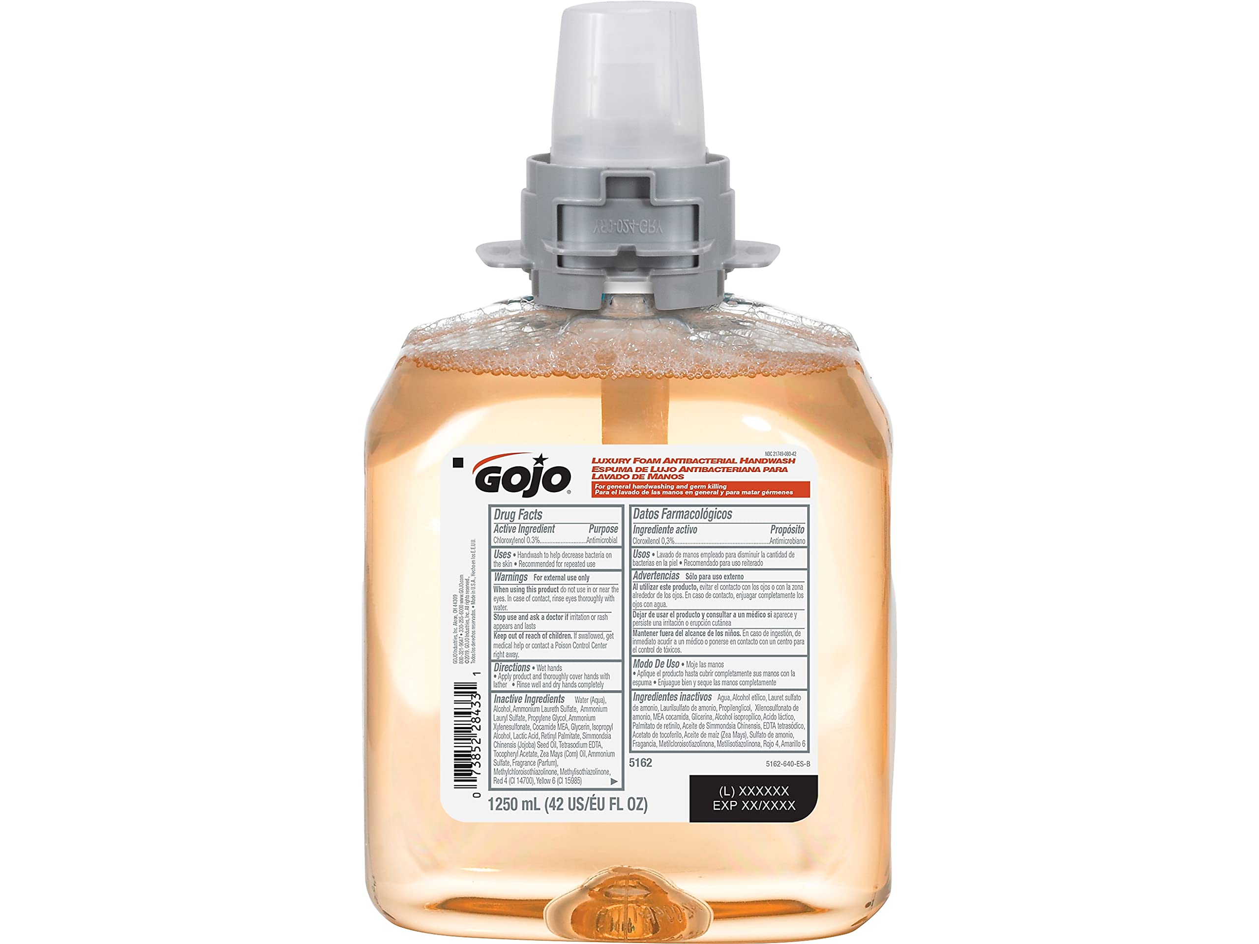 Foto 3 pulgar | Recambio De Jabón De Manos Gojo Luxury Foam Antibacterial 1250 Ml (paquete De 4) - Venta Internacional.