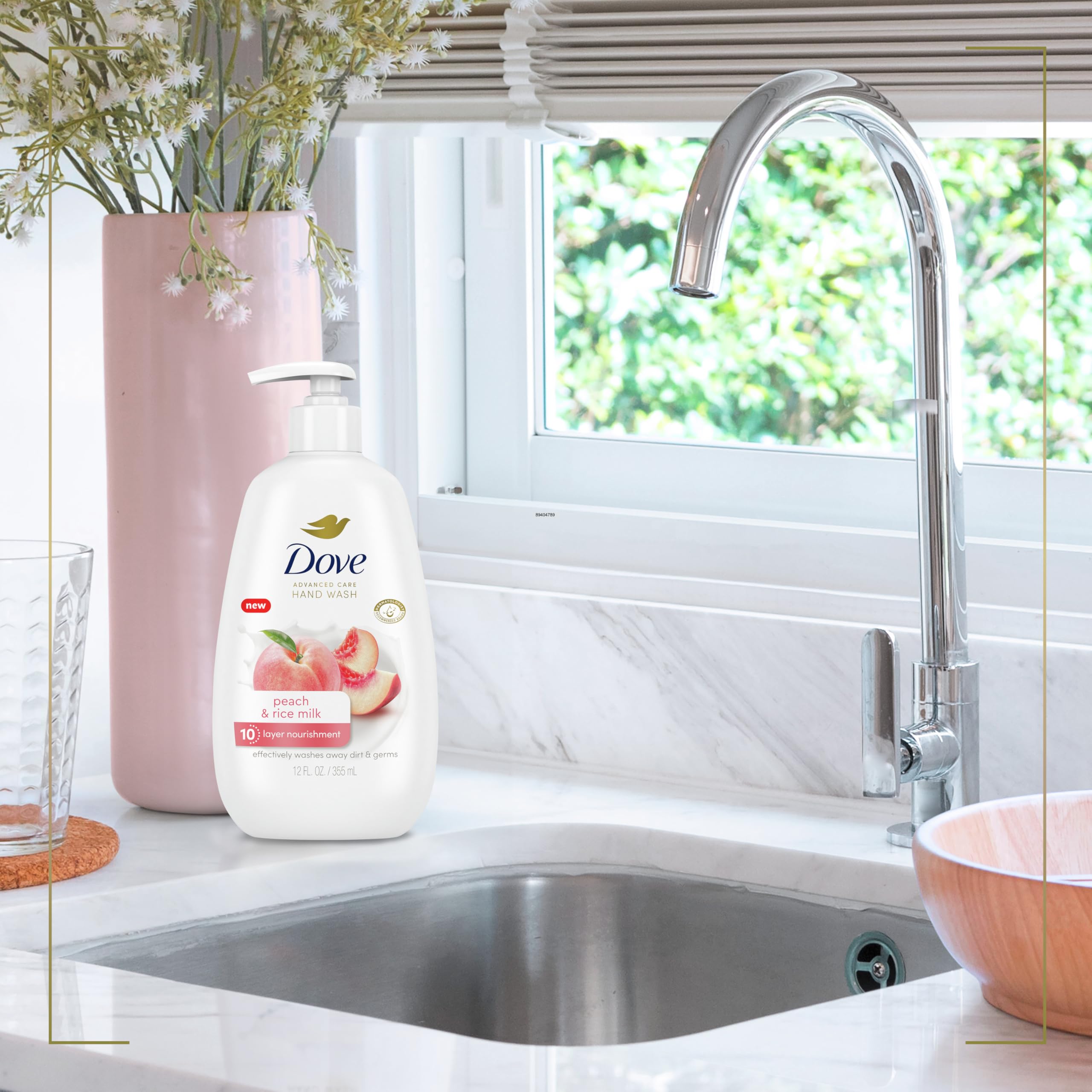 Foto 5 pulgar | Lavado A Mano Dove Advanced Care Leche De Melocotón Y Arroz  4 X 250 Ml - Venta Internacional.
