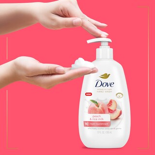 Foto 5 | Lavado A Mano Dove Advanced Care Leche De Melocotón Y Arroz 4 X 250 Ml - Venta Internacional.