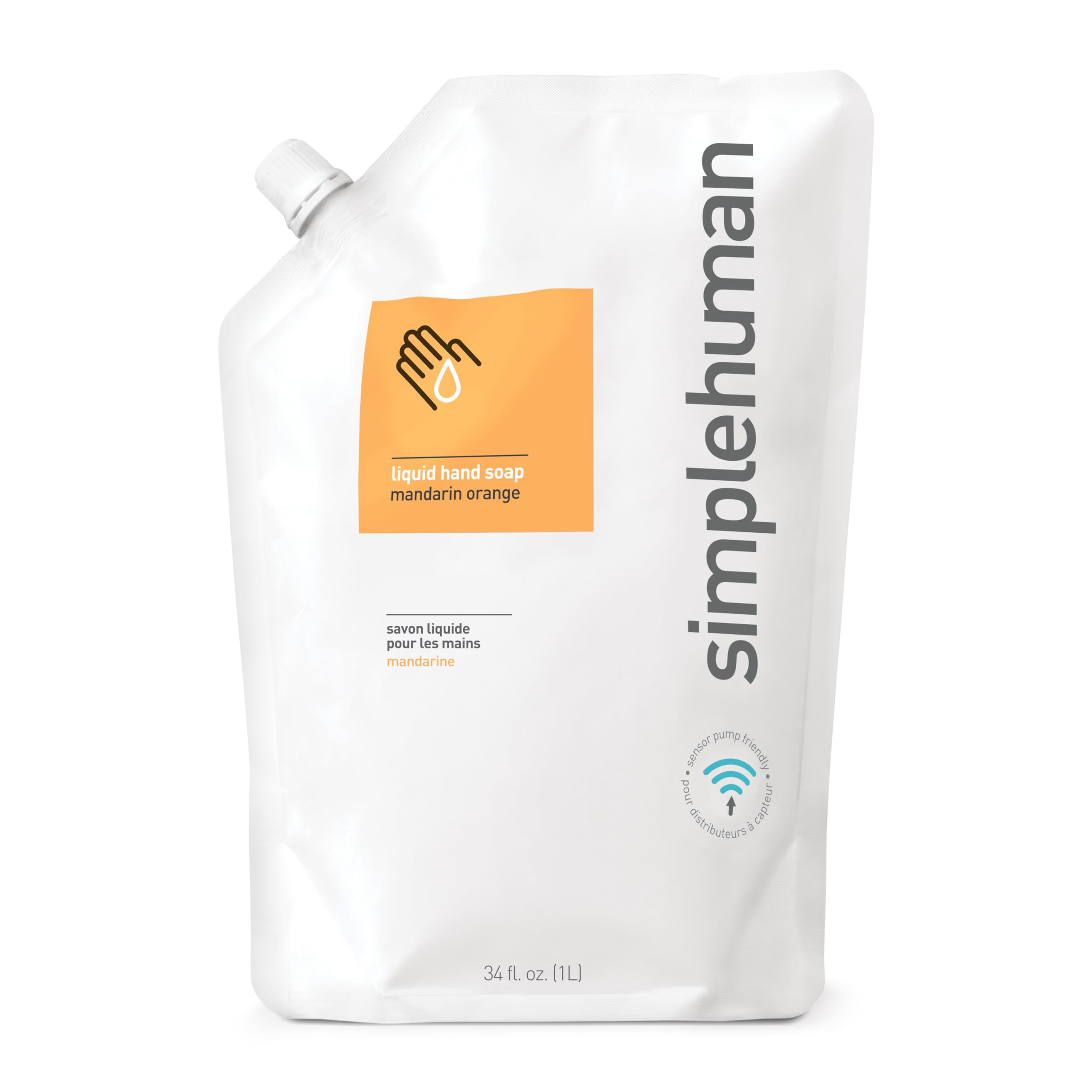 Recambio De Jabón Líquido Para Manos Simplehuman Mandarin Orange 1l - Venta Internacional.