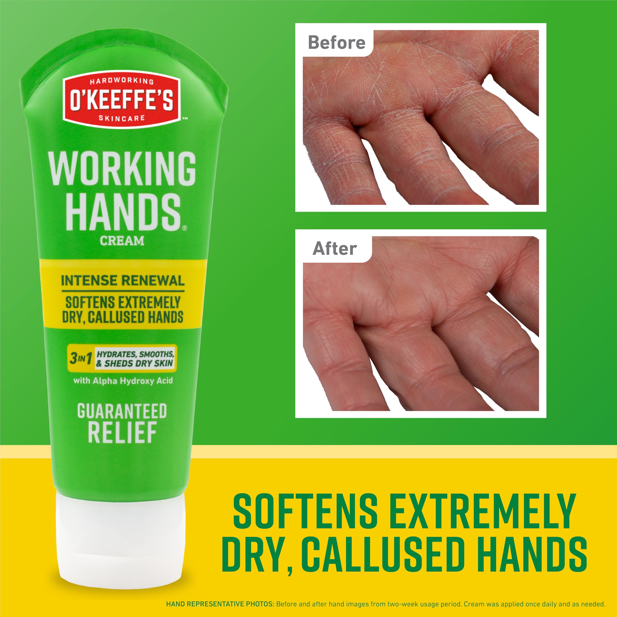 Foto 3 pulgar | Crema De Manos O'keeffe's Working Hands Intense Renewal 90 Ml X2 - Venta Internacional.