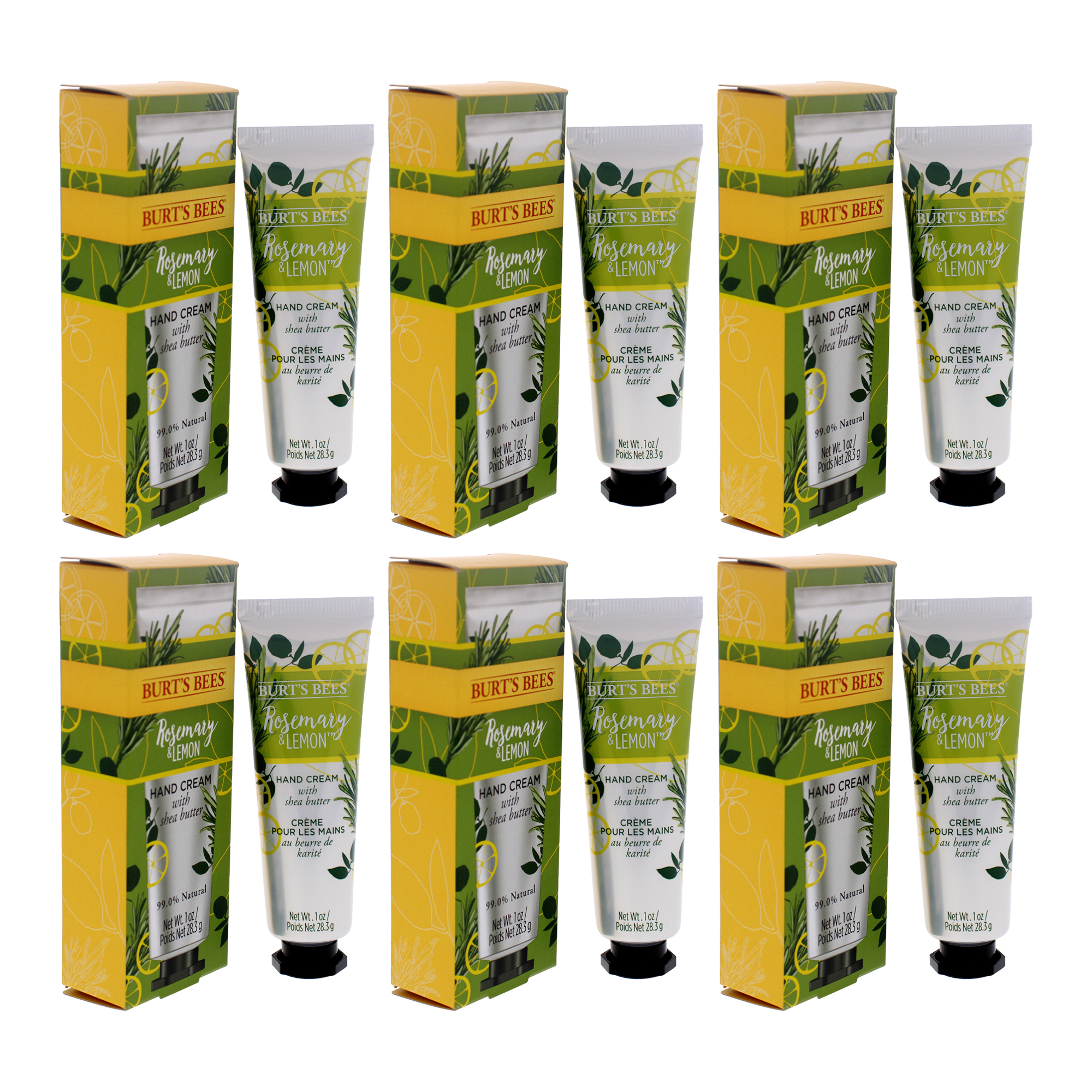 Foto 4 pulgar | Crema De Manos Burts Bees  Romero Y Limón  Paquete De 6 - Venta Internacional.