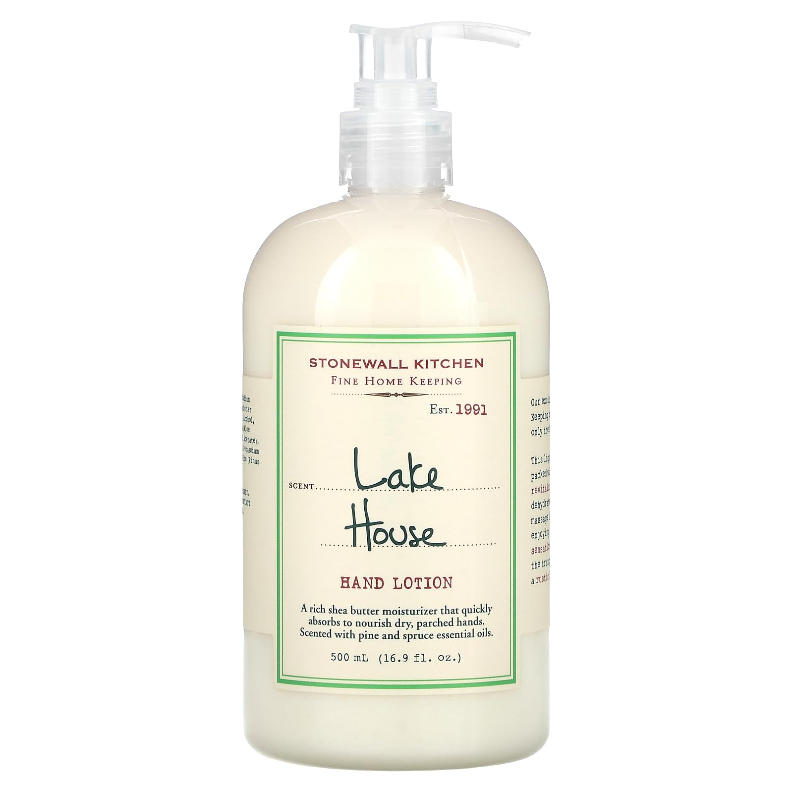 Foto 1 | Loción De Manos Stonewall Kitchen Lake House 500 Ml - Venta Internacional.