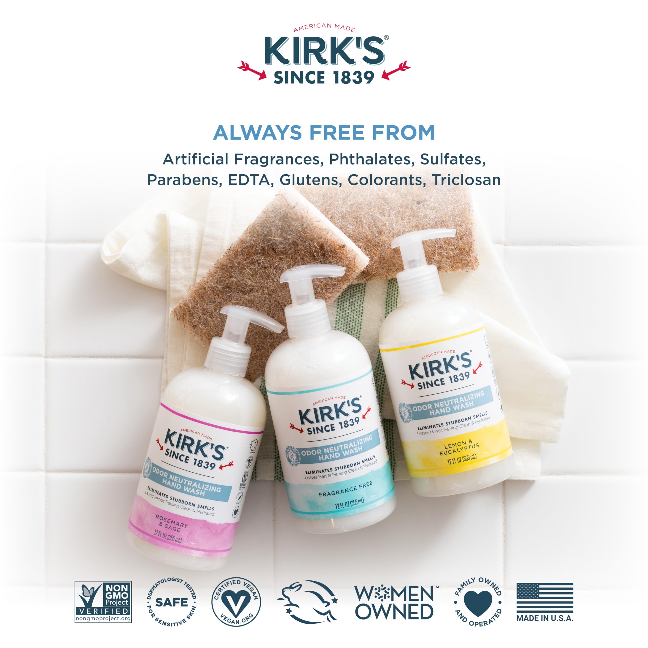 Foto 6 | Jabón De Manos Kirk's Clean Castile Lemon  Neutralizante De Olores  350 Ml - Venta Internacional.