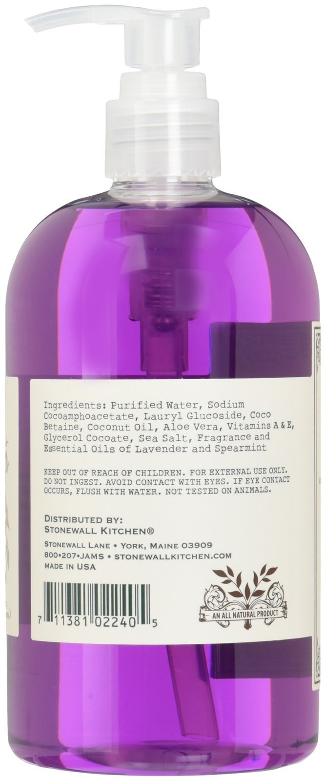 Foto 2 | Jabón De Manos Stonewall Kitchen Lavender Mint 500 Ml - Venta Internacional.