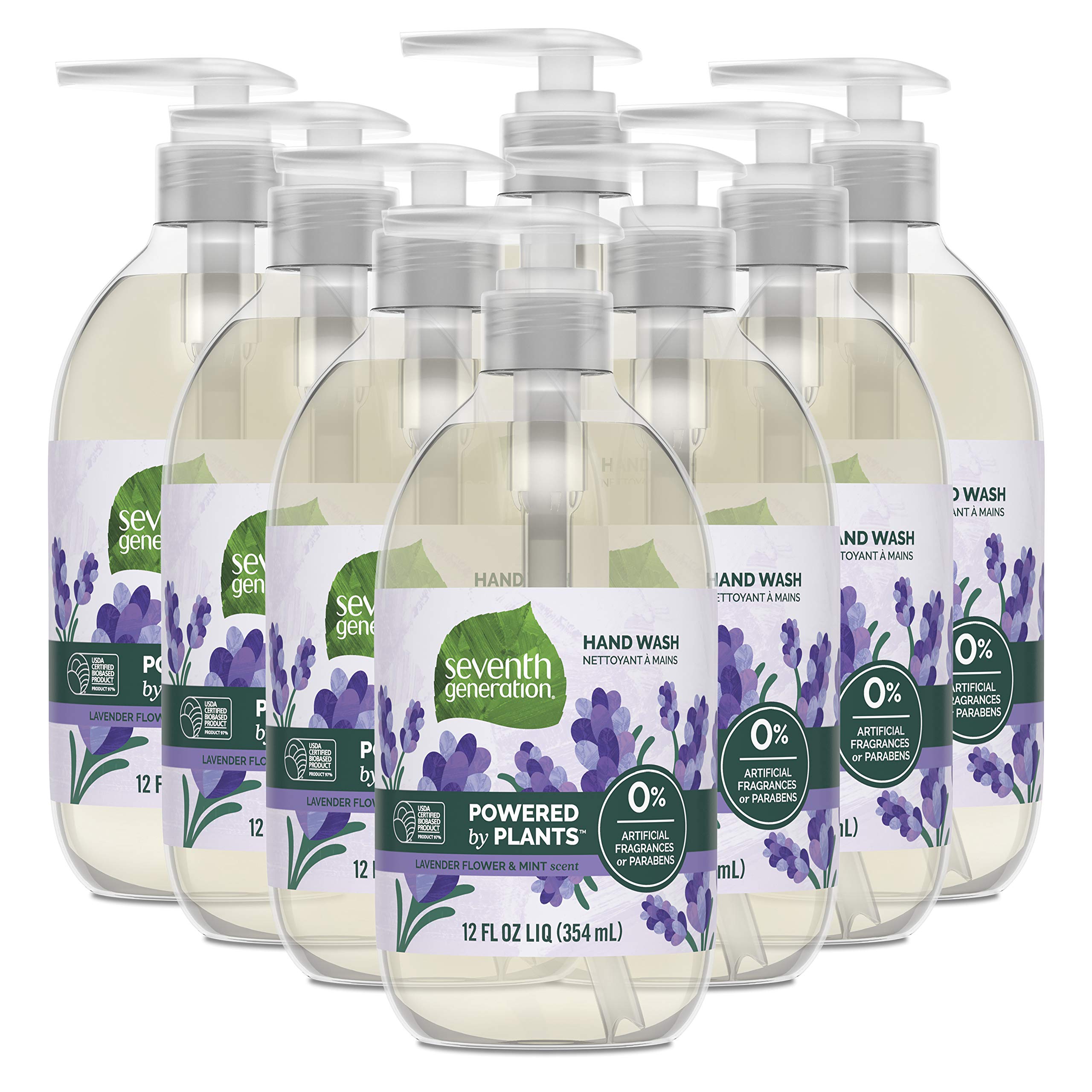 Foto 2 pulgar | Jabón De Manos Seventh Generation  Flor De Lavanda Y Menta  360 Ml  Paquete De 8 - Venta Internacional.