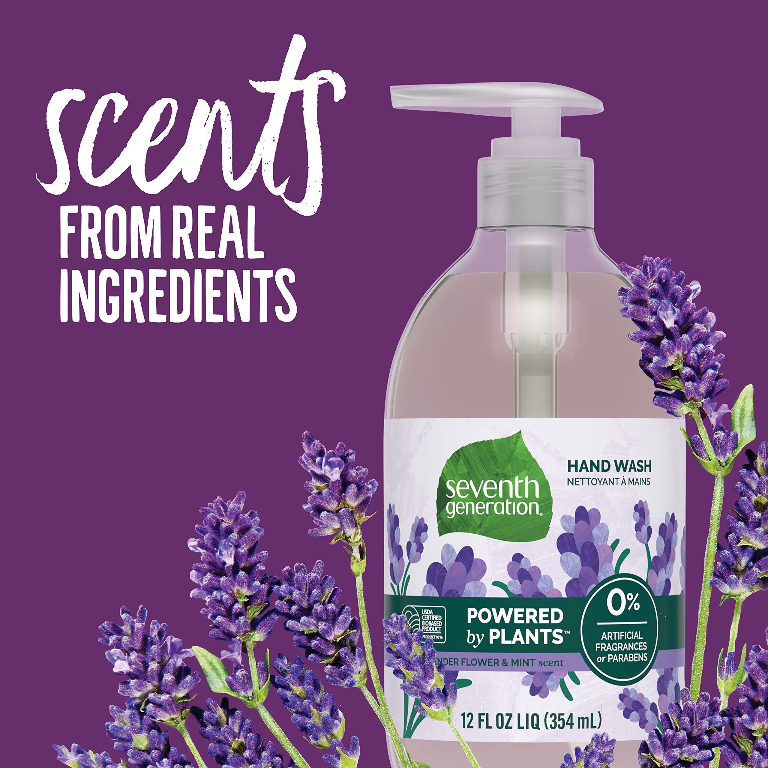Foto 4 pulgar | Jabón De Manos Seventh Generation  Flor De Lavanda Y Menta  360 Ml  Paquete De 8 - Venta Internacional.