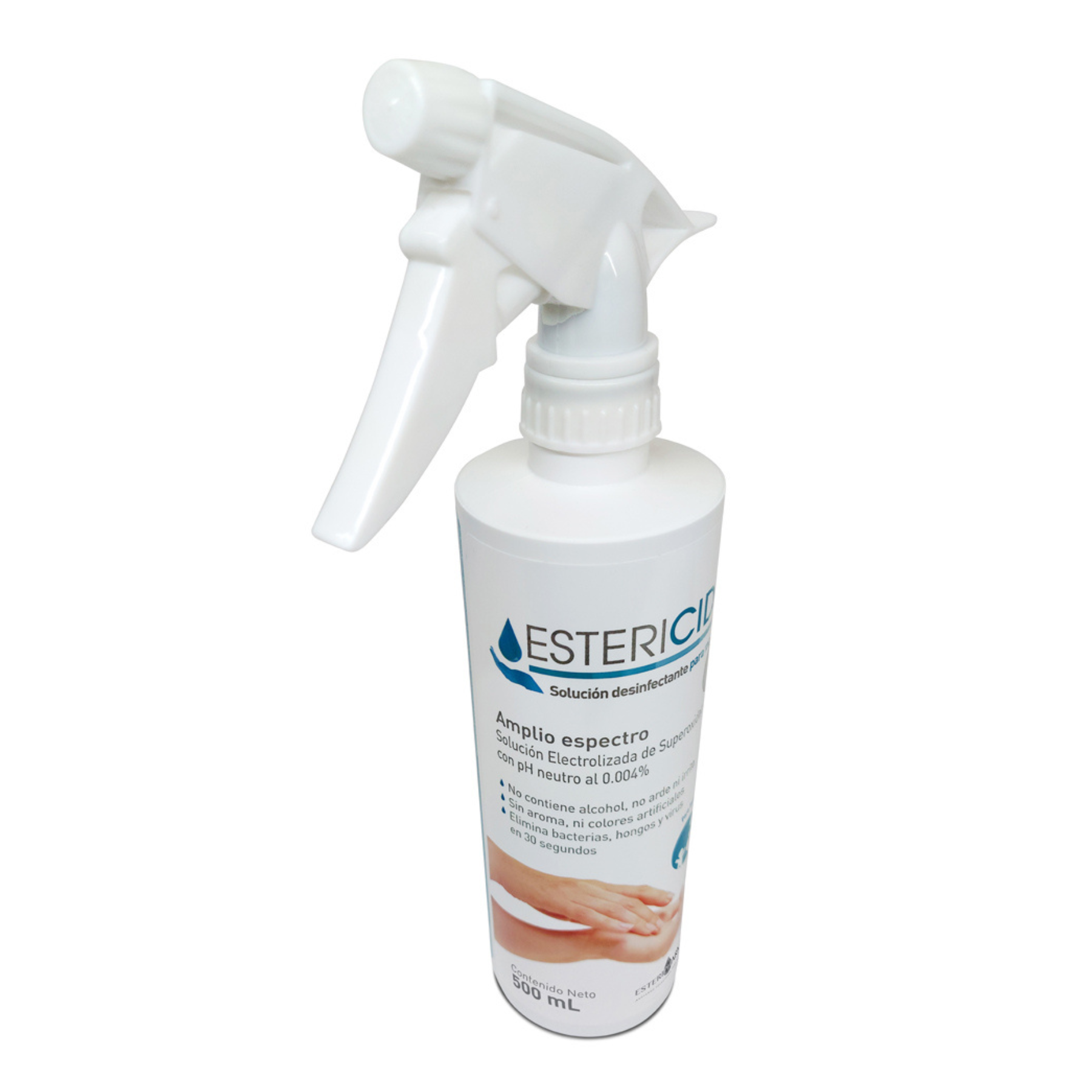 Foto 3 pulgar | Estericide Solución Desinfectante Para Manos Con Atomizador  Acción Antimicrobiana De 500ml