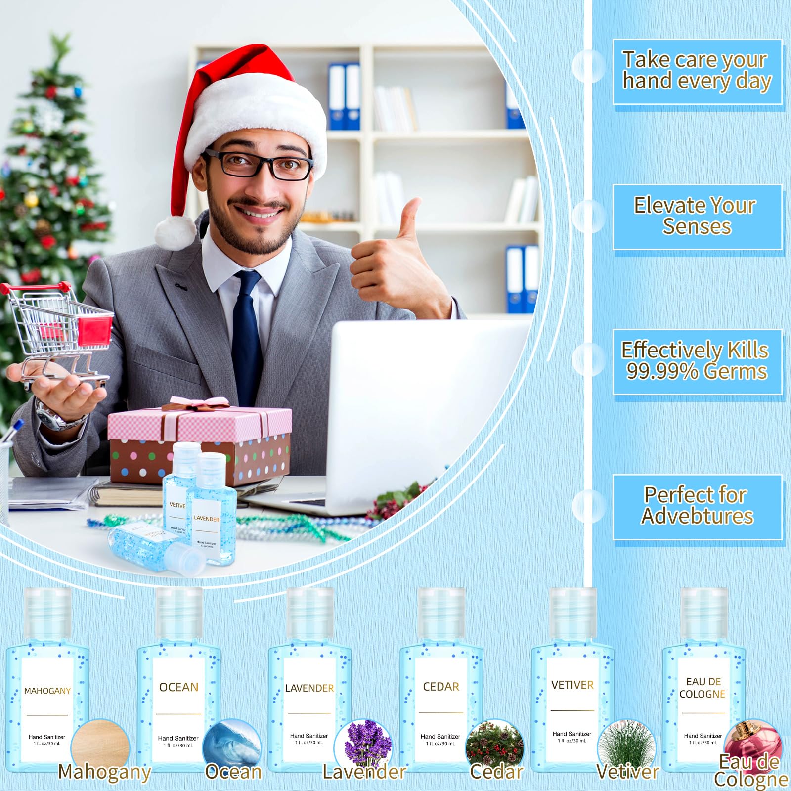 Foto 2 | Desinfectante Para Manos Frienda It's A Boy Baby Shower  30 Ml  Paquete De 24 - Venta Internacional.