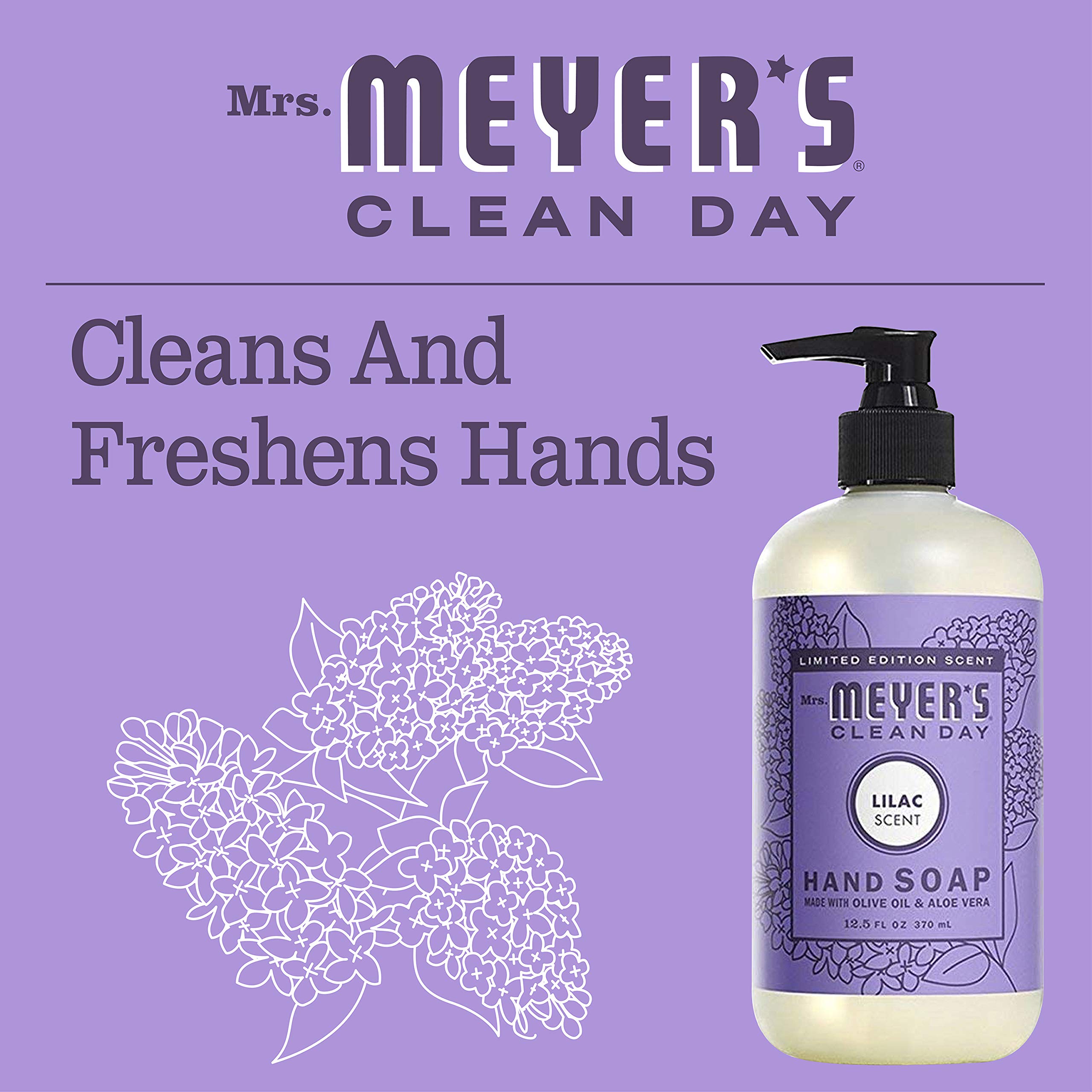 Foto 6 pulgar | Jabón Líquido Para Manos Mrs. Meyer's Clean Day Lilac Scent 375 Ml (paquete De 3) - Venta Internacional.