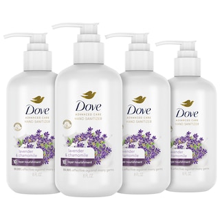 Foto 1 | Desinfectante De Manos Dove Advanced Care Lavanda Y Manzanilla 240 Ml X4 - Venta Internacional.