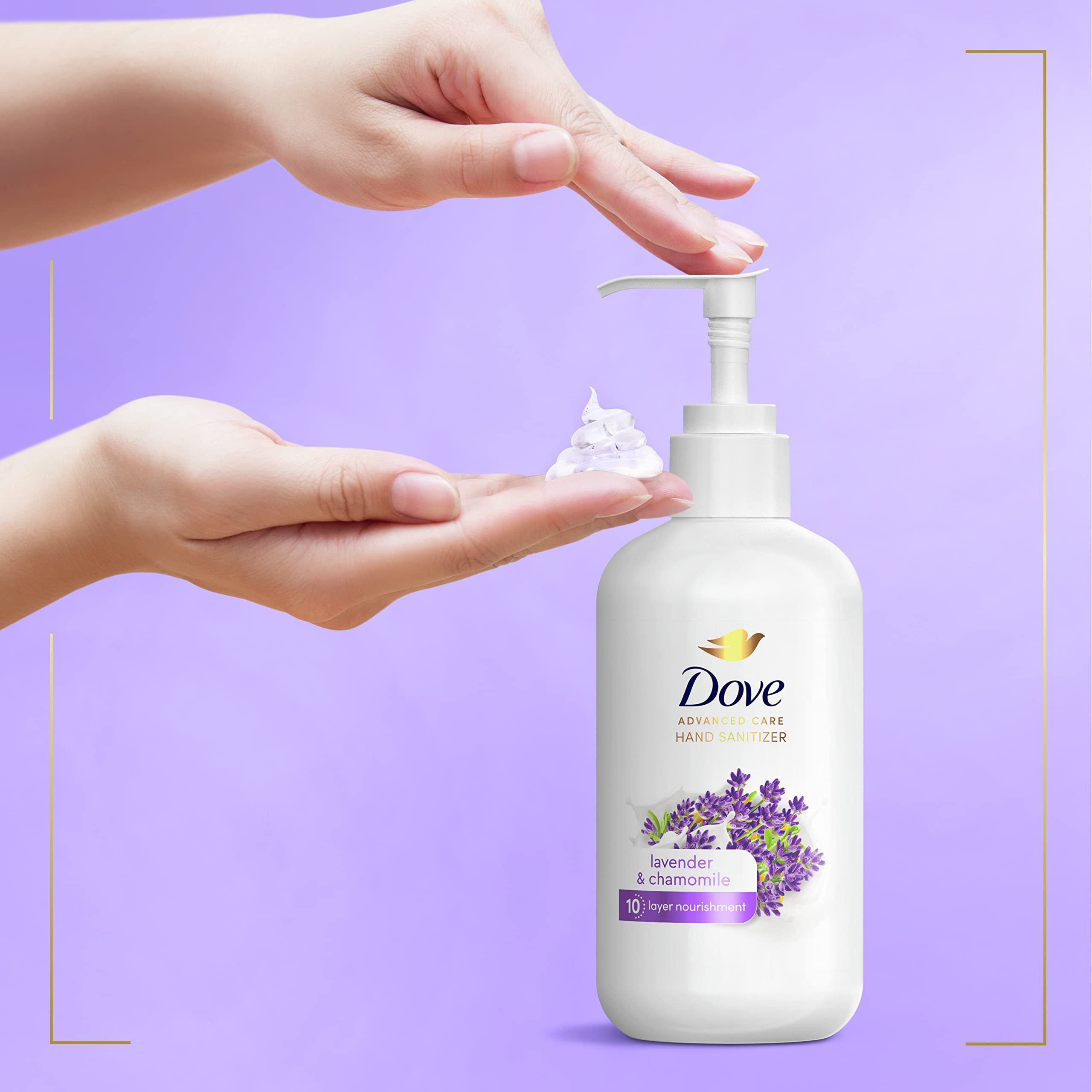 Foto 7 | Desinfectante De Manos Dove Advanced Care Lavanda Y Manzanilla 240 Ml X4 - Venta Internacional.