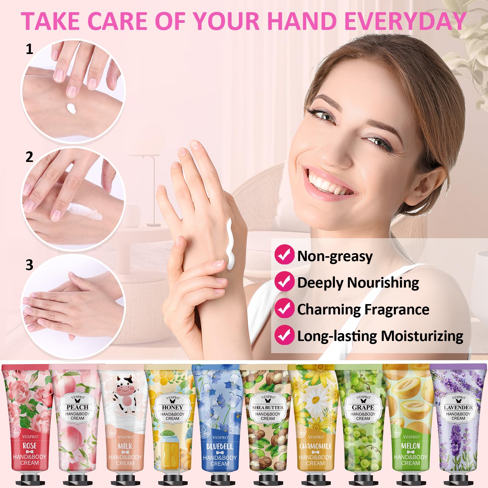 Foto 5 pulgar | Set De Crema De Manos Vespro 168 Pack Para Mujer Con 14 Fragancias - Venta Internacional.
