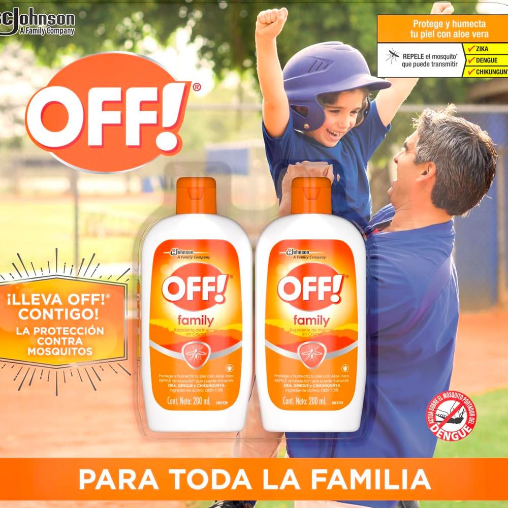 Foto 4 pulgar | Repelente De Insectos Off Family Crema 200 Ml