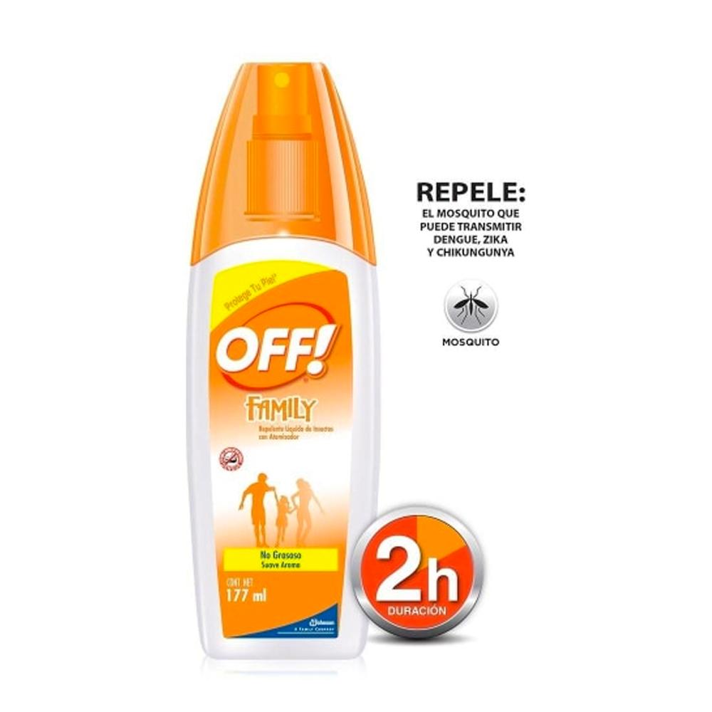 Foto 4 pulgar | Repelente De Insectos Off! Family Spray 177 Ml