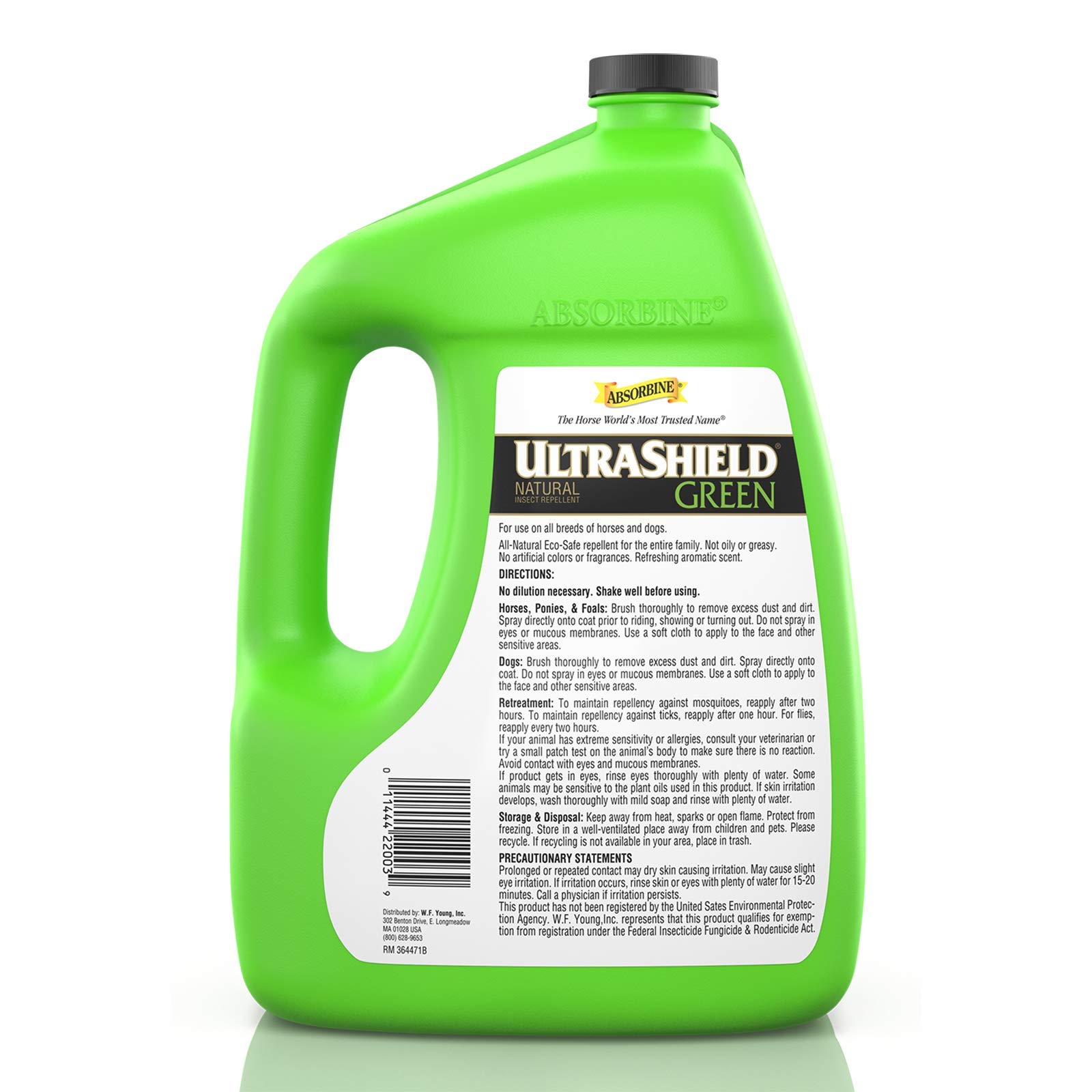 Foto 6 | Repelente De Insectos Absorbine Ultrashield Green Para Caballos Y Perros - Venta Internacional.