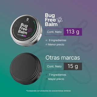 Foto 2 | Set De 2 Bálsamos Anti-picaduras De Insectos Natural 113g C/u. Bug Free Balm. B Life