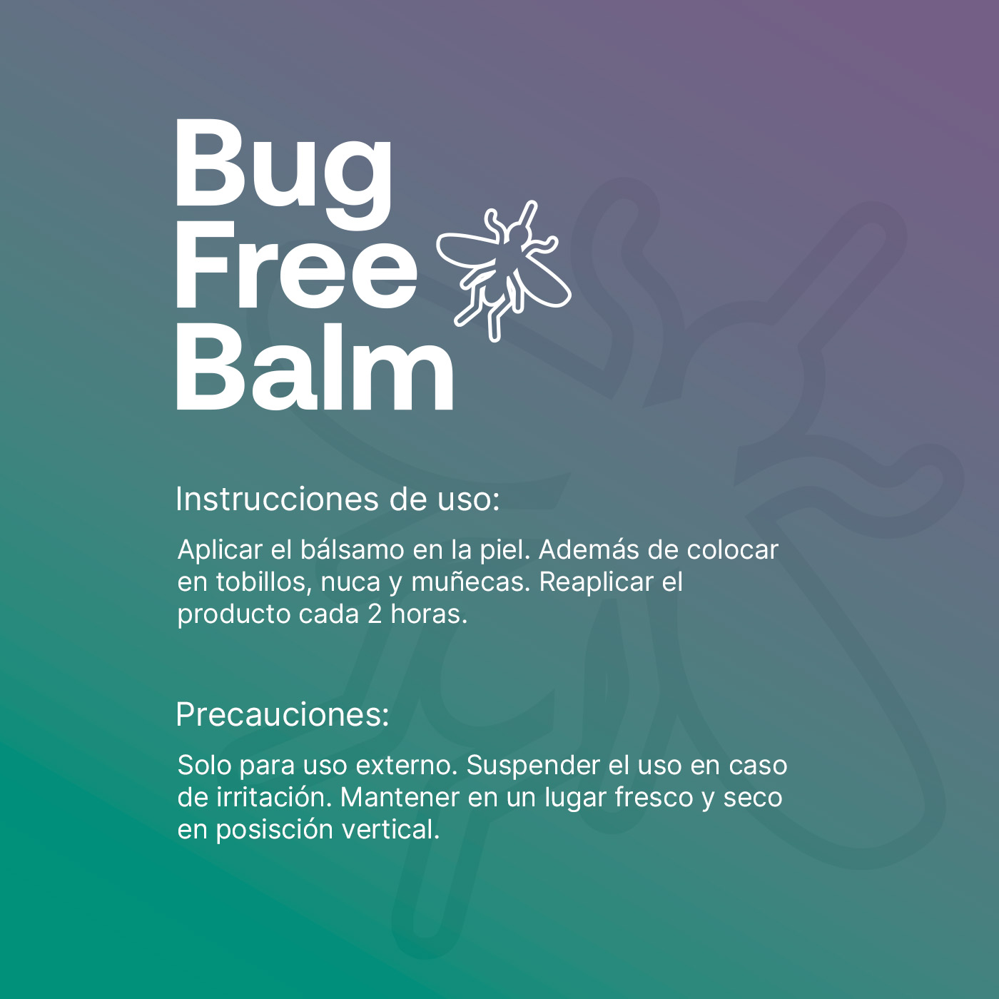 Foto 4 | Set De 2 Bálsamos Anti-picaduras De Insectos Natural 113g C/u. Bug Free Balm. B Life