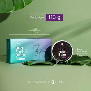 Foto 7 | Set De 2 Bálsamos Anti-picaduras De Insectos Natural 113g C/u. Bug Free Balm. B Life