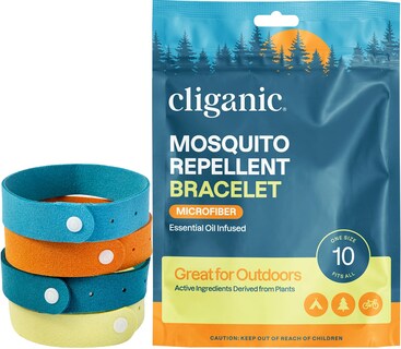 Foto 1 | Pulseras De Microfibra Repelentes De Mosquitos Cliganic (10 Unidades) - Venta Internacional.
