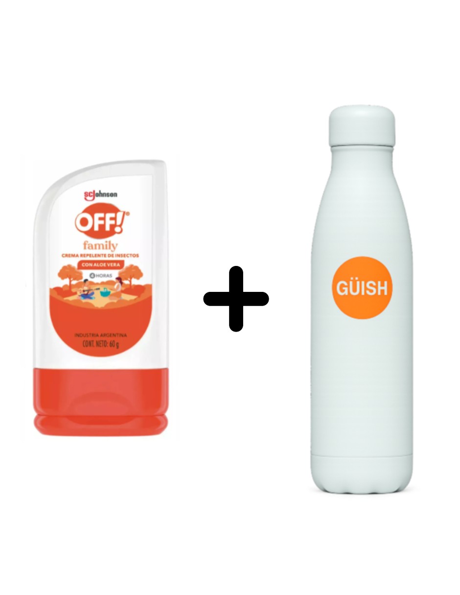 Repelente Insectos En Crema Aloe Vera + Termo Güish Gratis