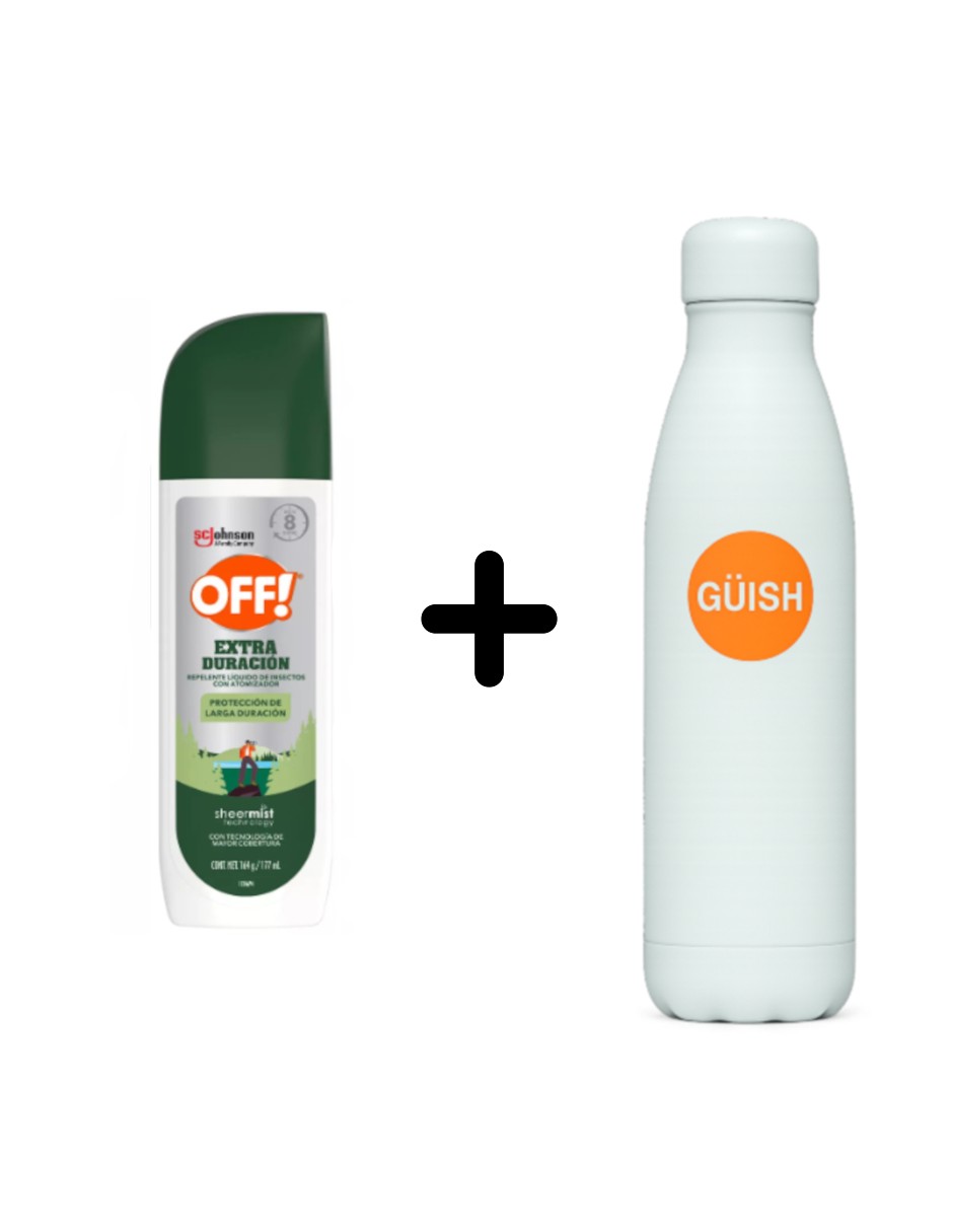 Foto 1 | Off! Extra Duración Repelente De Mosquitos En Aerosol + Termo Güish De Regalo