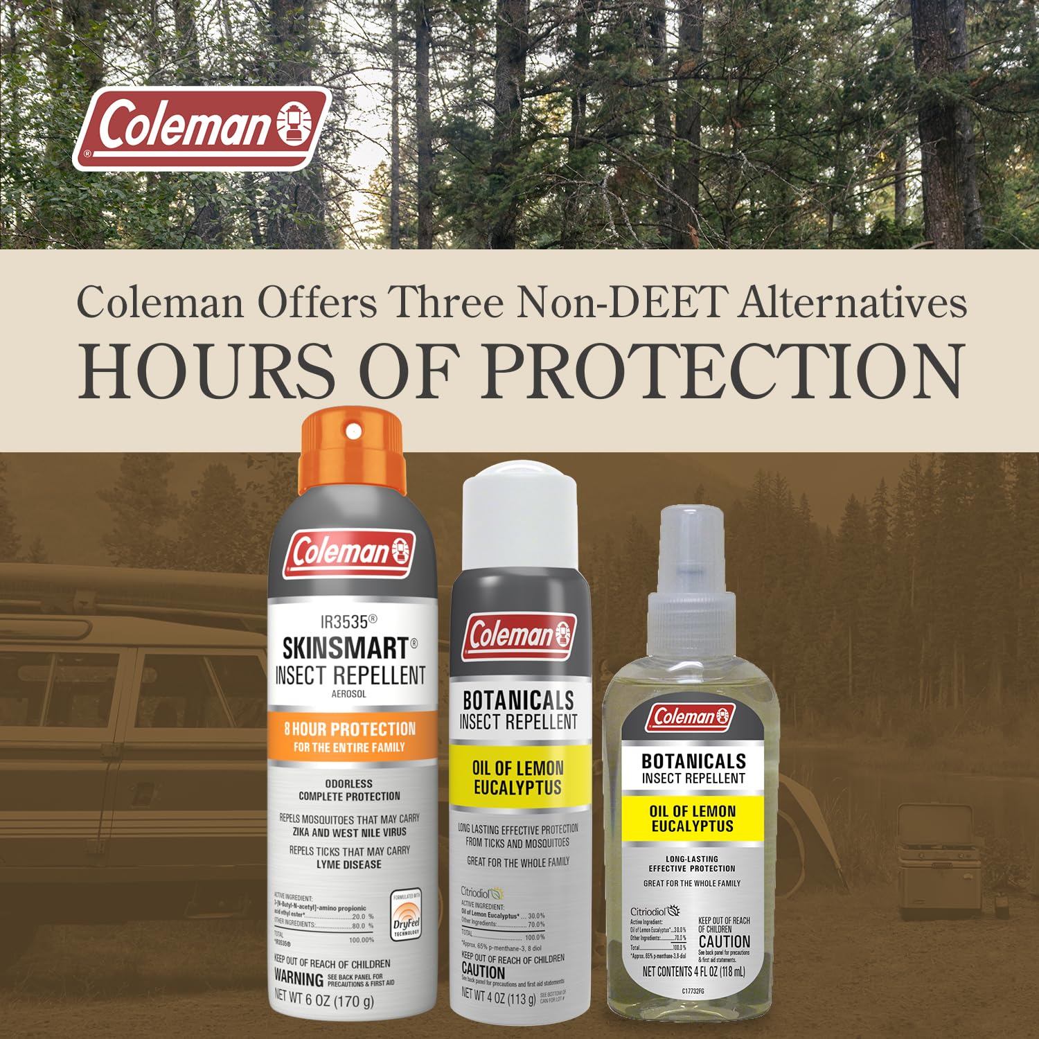 Foto 3 | Aerosol Repelente De Insectos Coleman Skinsmart Sin Deet 177 Ml - Venta Internacional.
