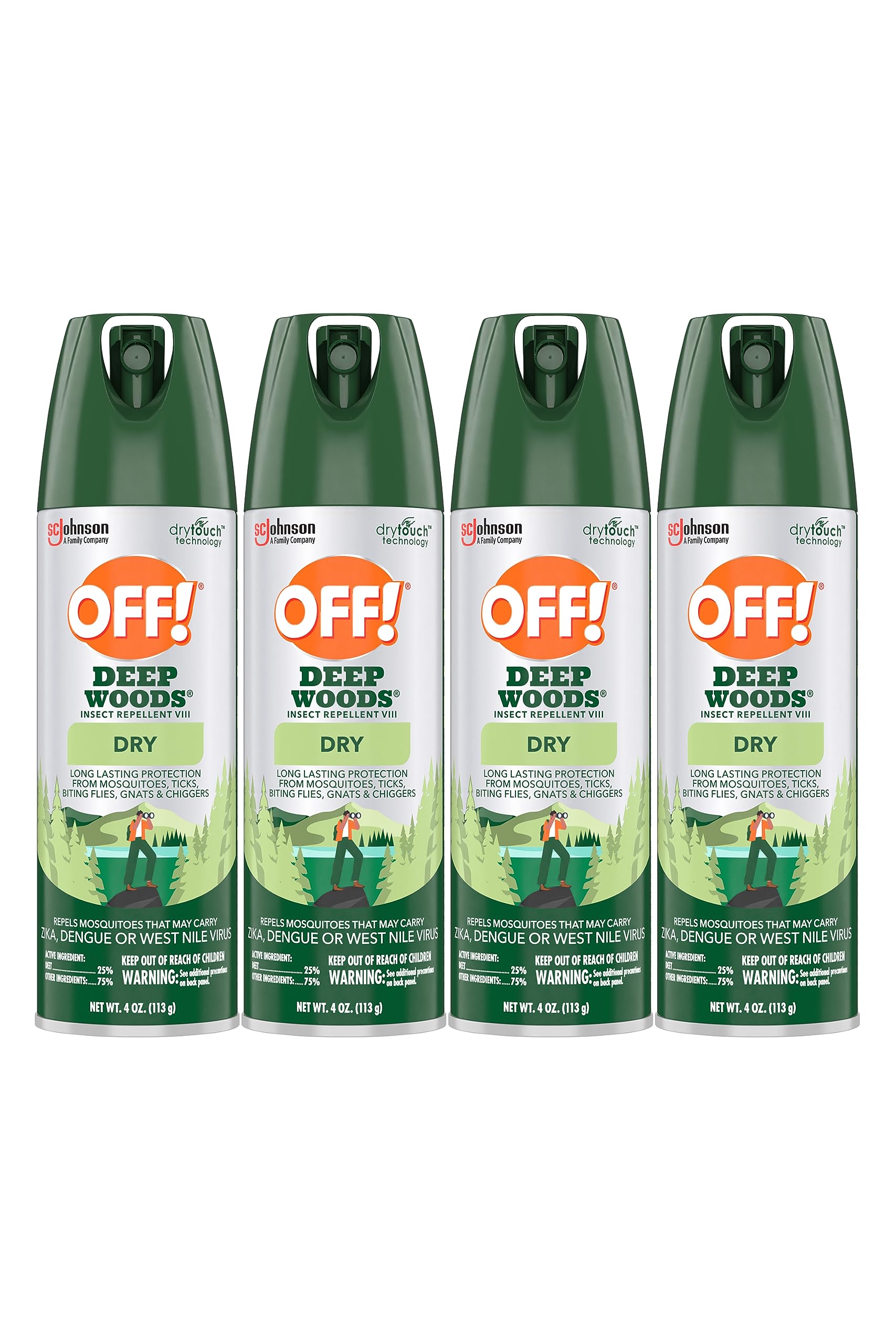 Foto 2 pulgar | ¡desactivado El Repelente De Insectos! Aerosol Deep Woods, 118 Ml, Paquete De 4 - Venta Internacional.