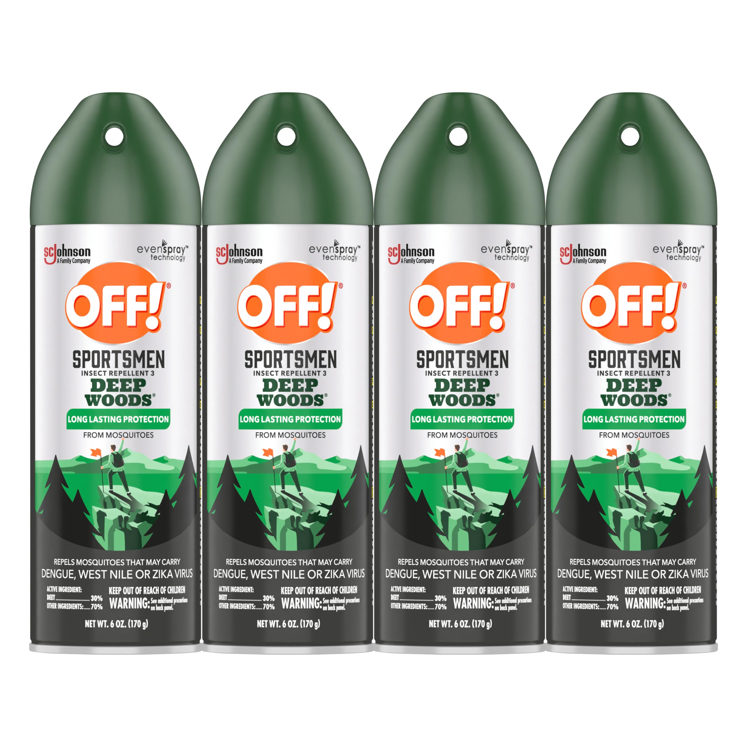 Foto 2 pulgar | ¡desactivado El Repelente De Insectos! Deep Woods Sportsmen 30% Deet, 177 Ml, 4 Unidades - Venta Internacional.