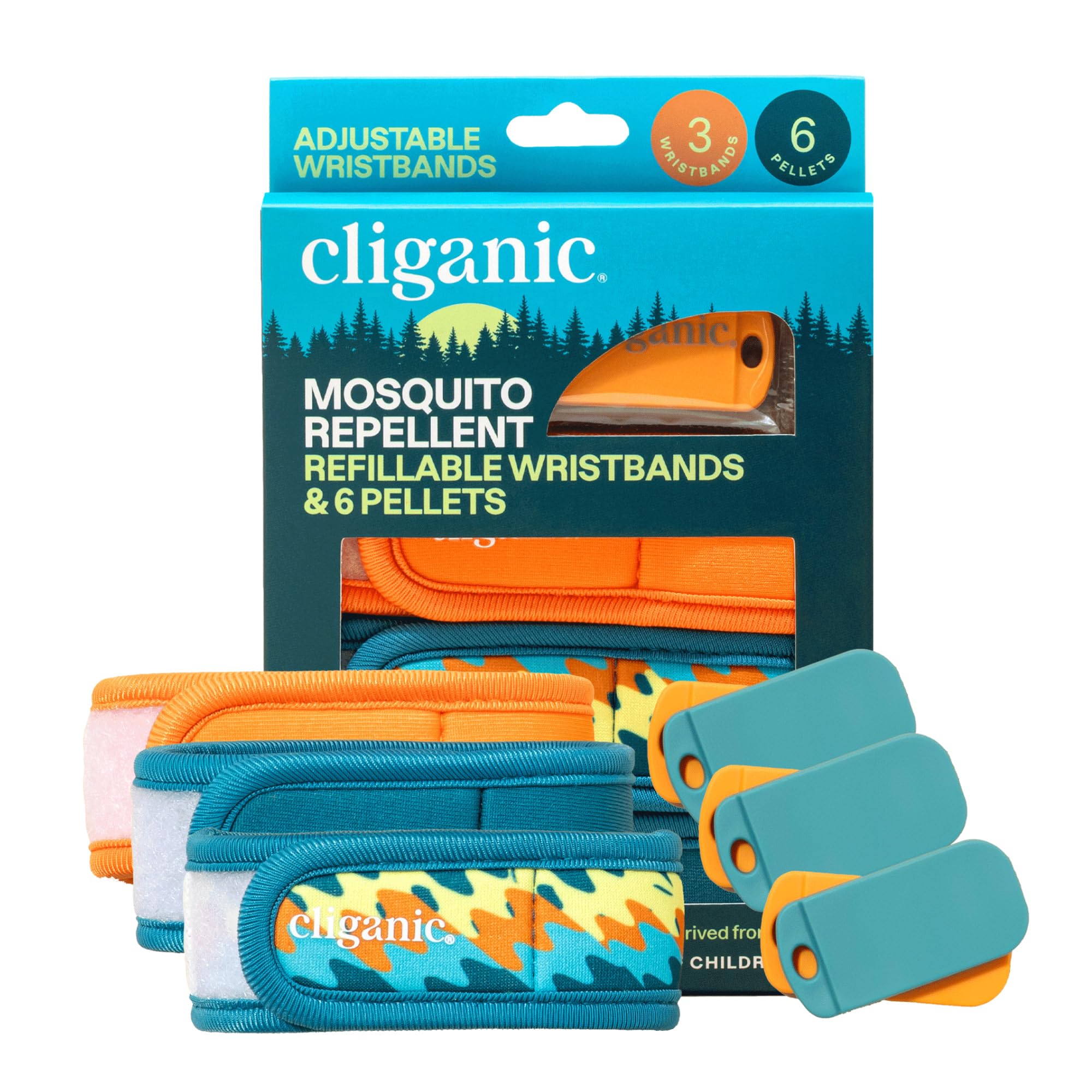 Foto 2 pulgar | Paquete Repelente De Mosquitos Cliganic, 3 Pulseras Y 6 Recambios - Venta Internacional.