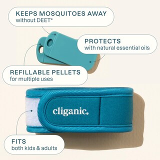 Foto 3 | Paquete Repelente De Mosquitos Cliganic, 3 Pulseras Y 6 Recambios - Venta Internacional.
