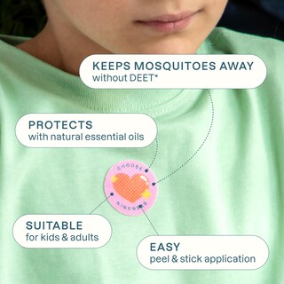 Foto 2 | Pegatinas Repelentes De Mosquitos Cliganic Positive Vibes Kids, Paquete De 90 - Venta Internacional.