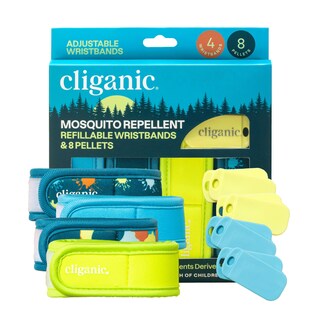 Foto 1 | Paquete Repelente De Mosquitos Cliganic, 4 Pulseras Y 8 Recambios - Venta Internacional.