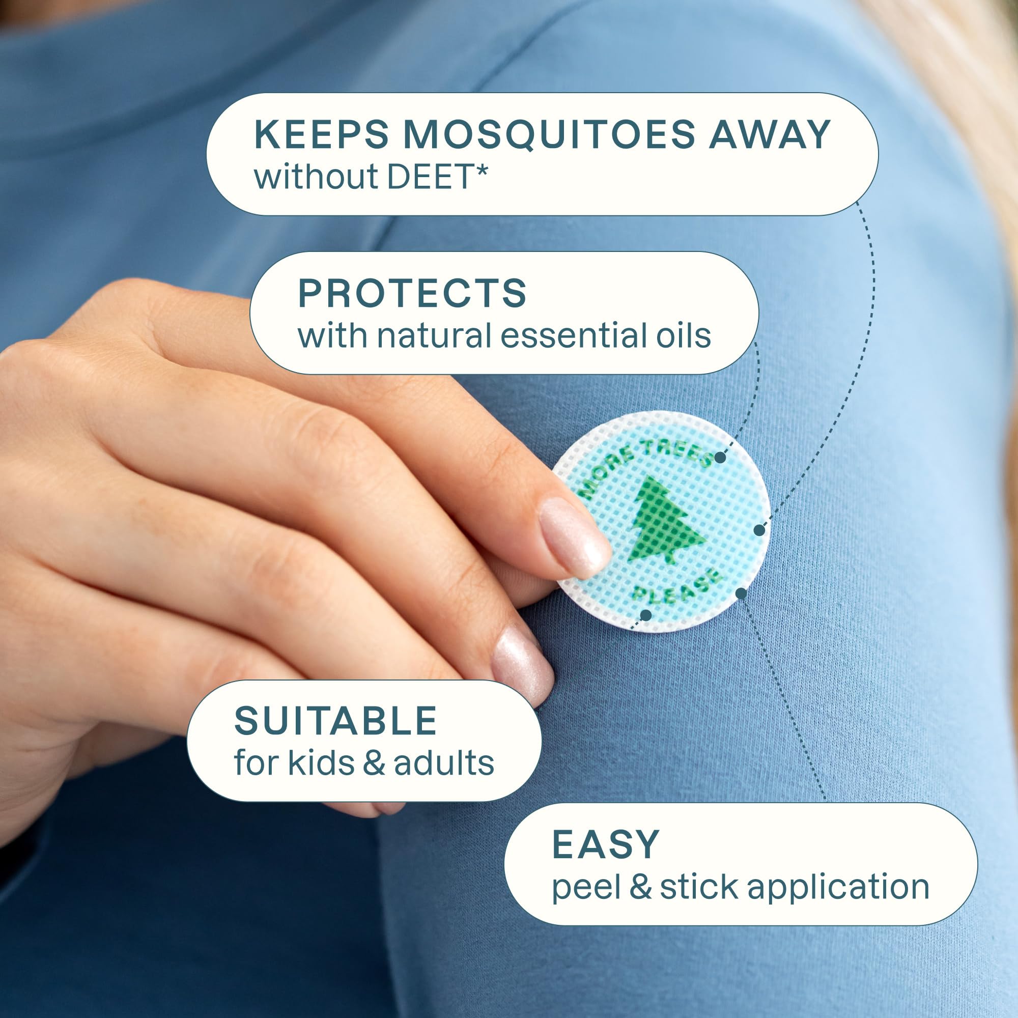 Foto 3 pulgar | Pegatinas Repelentes De Mosquitos Cliganic, Paquete De 90 Sin Deet - Venta Internacional.