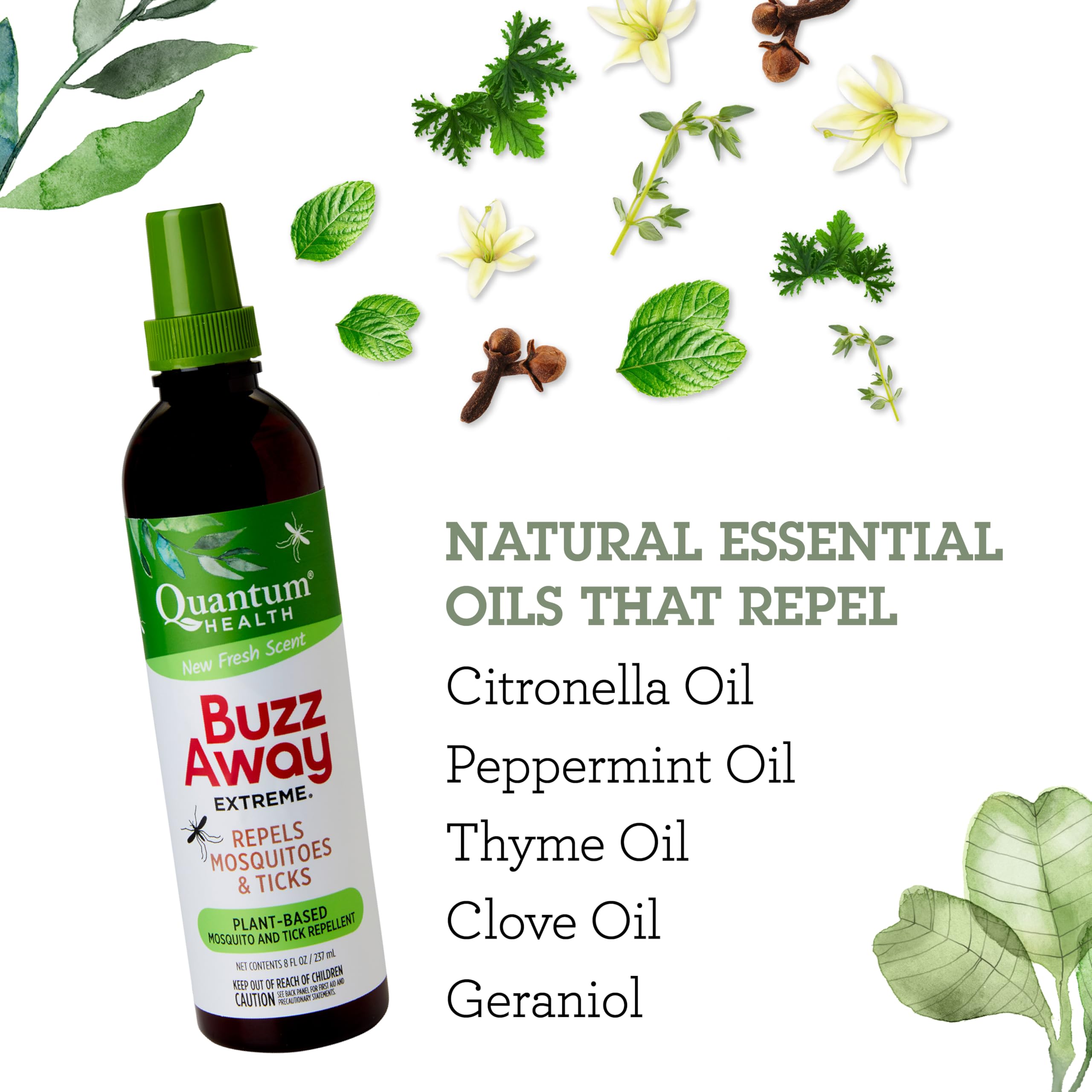 Foto 4 pulgar | Repelente De Insectos Quantum Health Buzz Away Extreme 240 Ml - Venta Internacional.