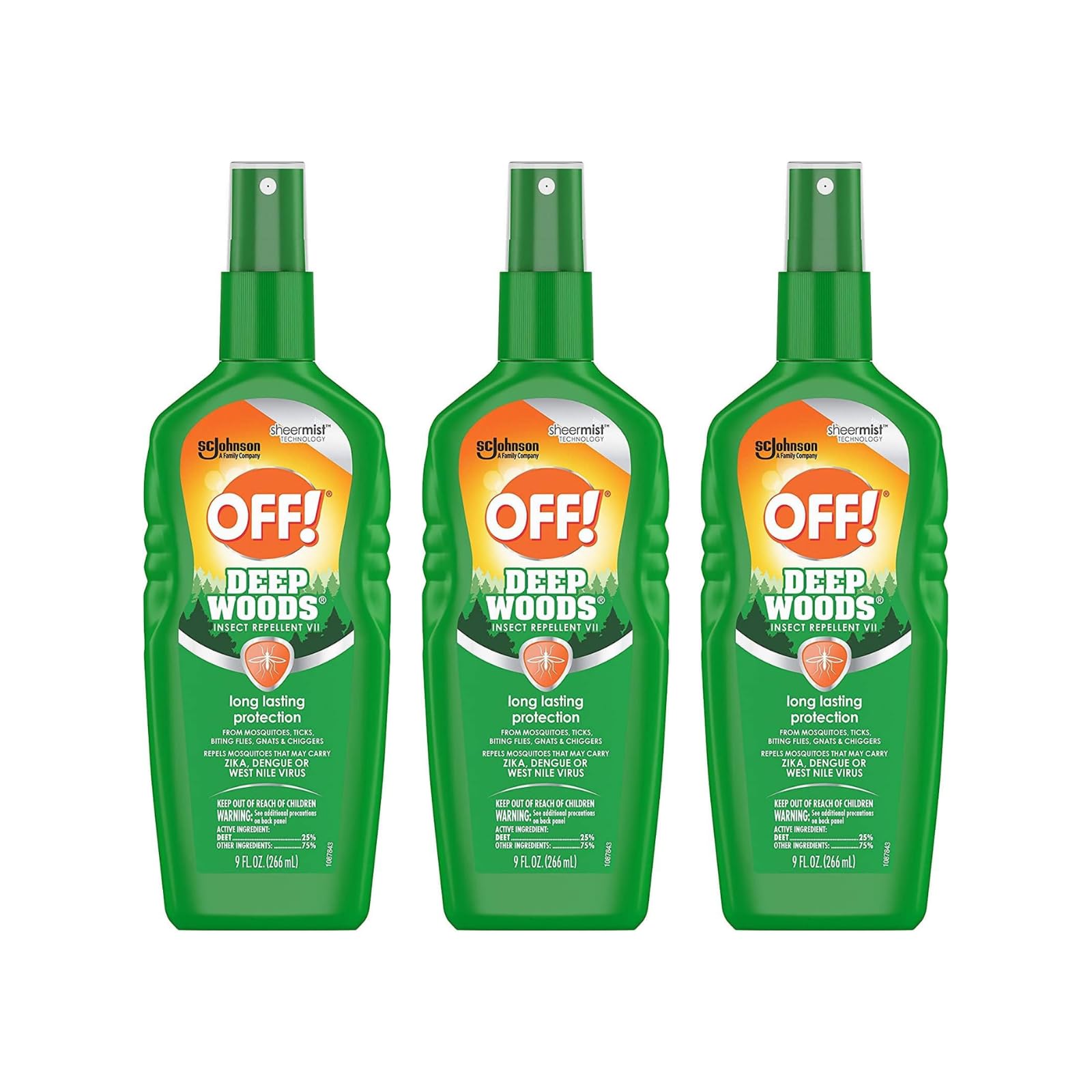 Foto 2 pulgar | ¡desactivado El Repelente De Insectos! Deep Woods Vii, 266 Ml (paquete De 3) - Venta Internacional.