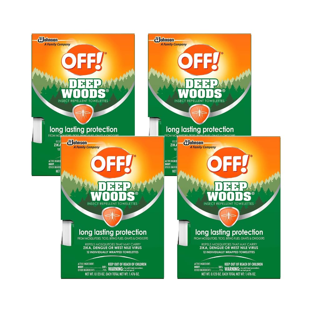 Foto 1 | ¡desactive Las Toallitas Repelentes De Insectos! Deep Woods, 12 Unidades, 4 Unidades - Venta Internacional.