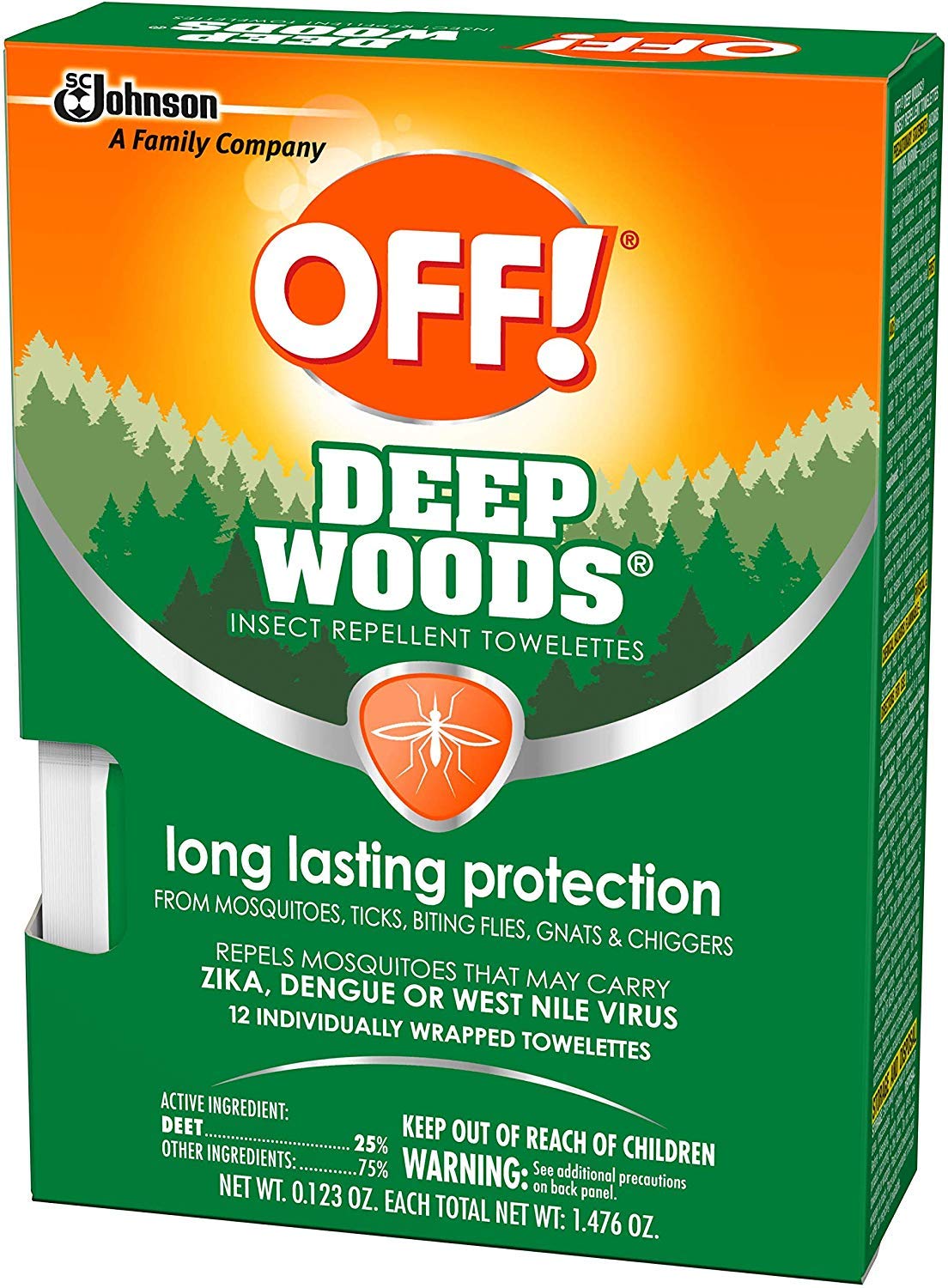 Foto 3 pulgar | ¡desactive Las Toallitas Repelentes De Insectos! Deep Woods, 12 Unidades, 4 Unidades - Venta Internacional.