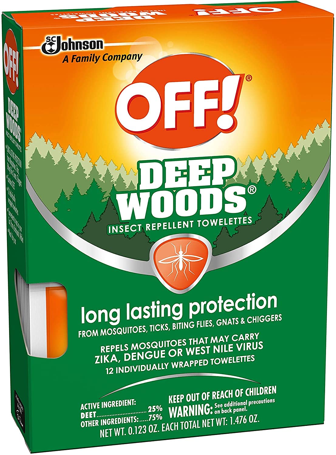 Foto 5 pulgar | ¡desactive Las Toallitas Repelentes De Insectos! Deep Woods, 12 Unidades, 4 Unidades - Venta Internacional.