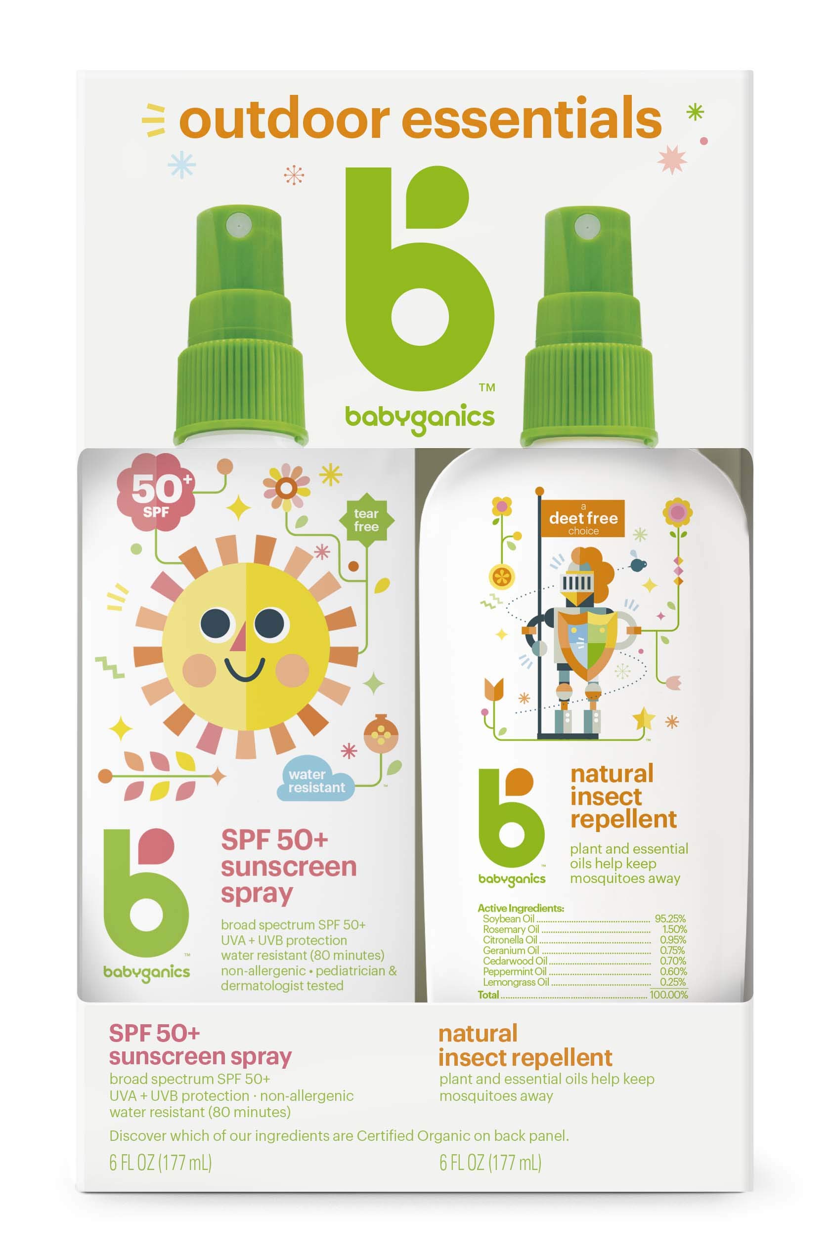 Combinación De Protector Solar Y Repelente Para Insectos Babyganics 50 Spf 180 Ml - Venta Internacional.