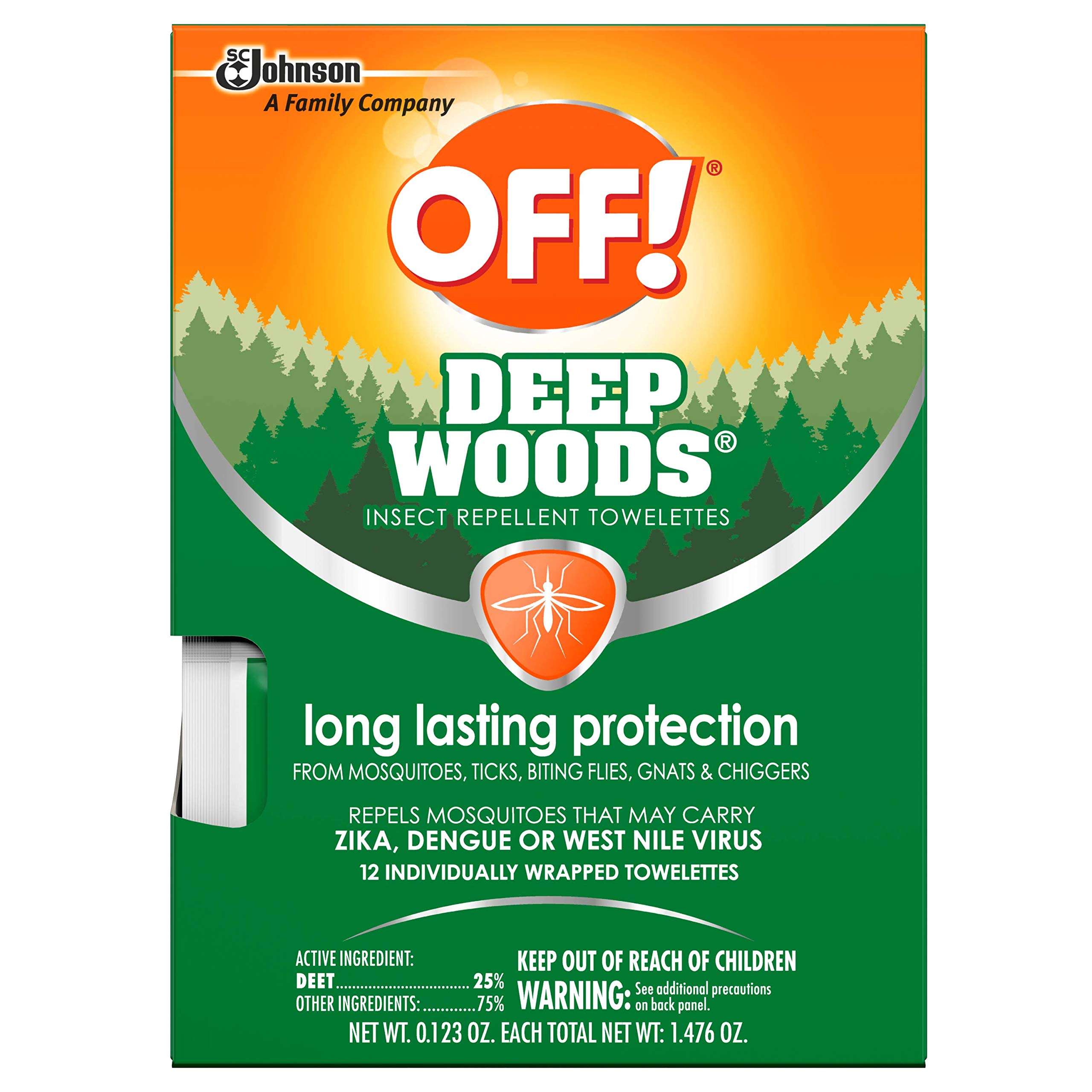 Foto 3 pulgar | ¡quítate Las Toallitas Repelentes De Insectos! 12 Unidades De Deep Woods Envueltas Individualmente - Venta Internacio