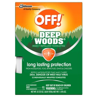 Foto 2 | ¡quítate Las Toallitas Repelentes De Insectos! 12 Unidades De Deep Woods Envueltas Individualmente - Venta Internacio