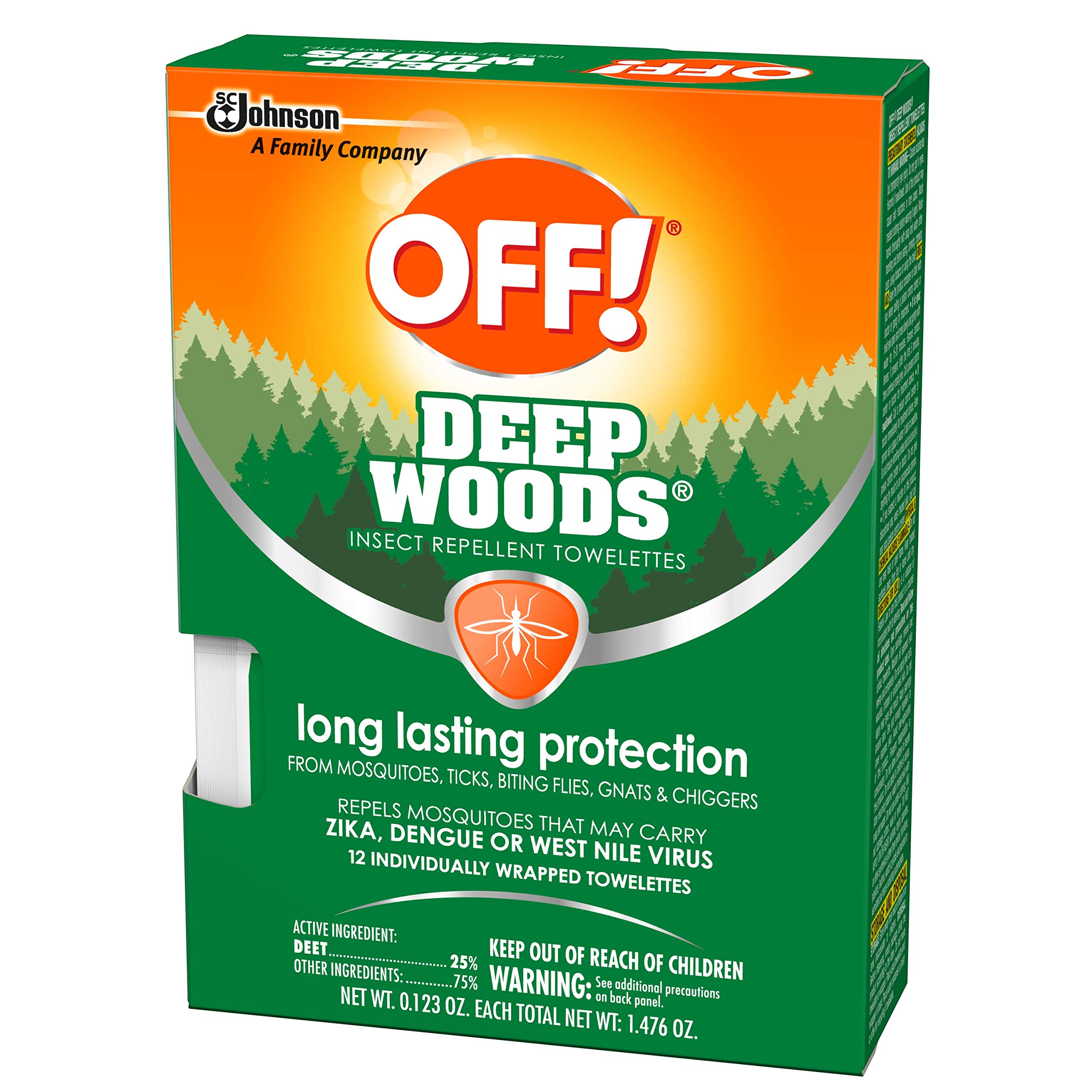 Foto 4 pulgar | ¡quítate Las Toallitas Repelentes De Insectos! 12 Unidades De Deep Woods Envueltas Individualmente - Venta Internacio