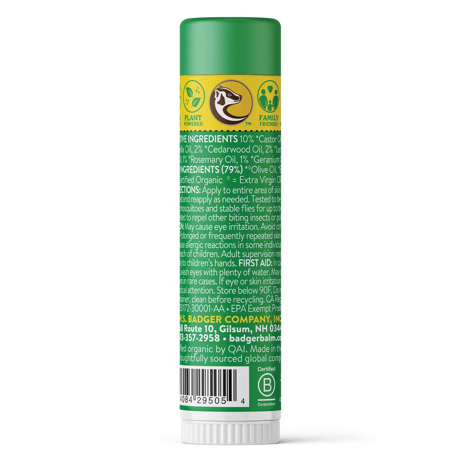 Foto 3 pulgar | Repelente De Insectos En Barra Badger, Orgánico, Sin Deet, 18 Ml - Venta Internacional.