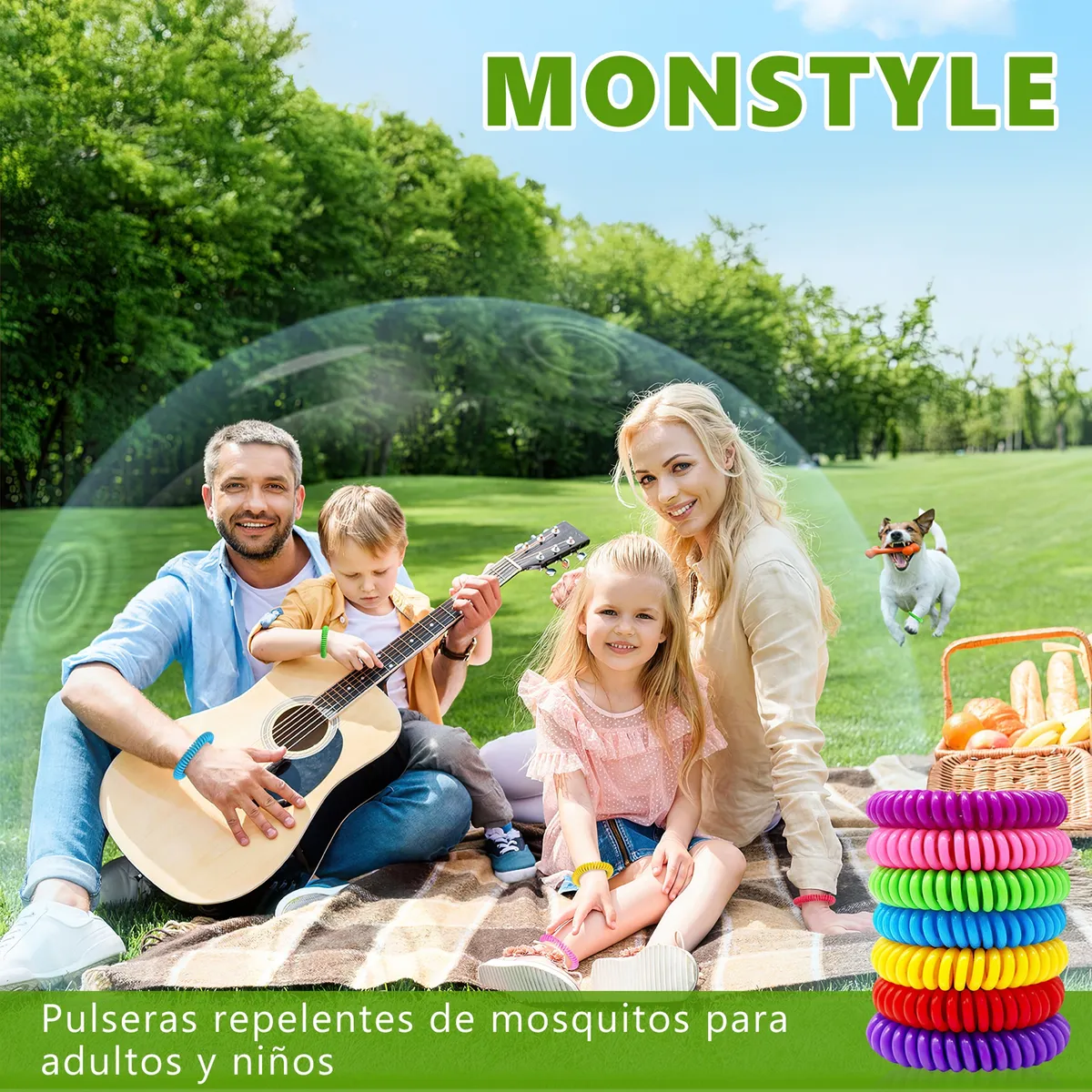 Foto 4 | Pulseras De Mosquito Repelente Lab.g Y Parche Antimosquito Natural Colores