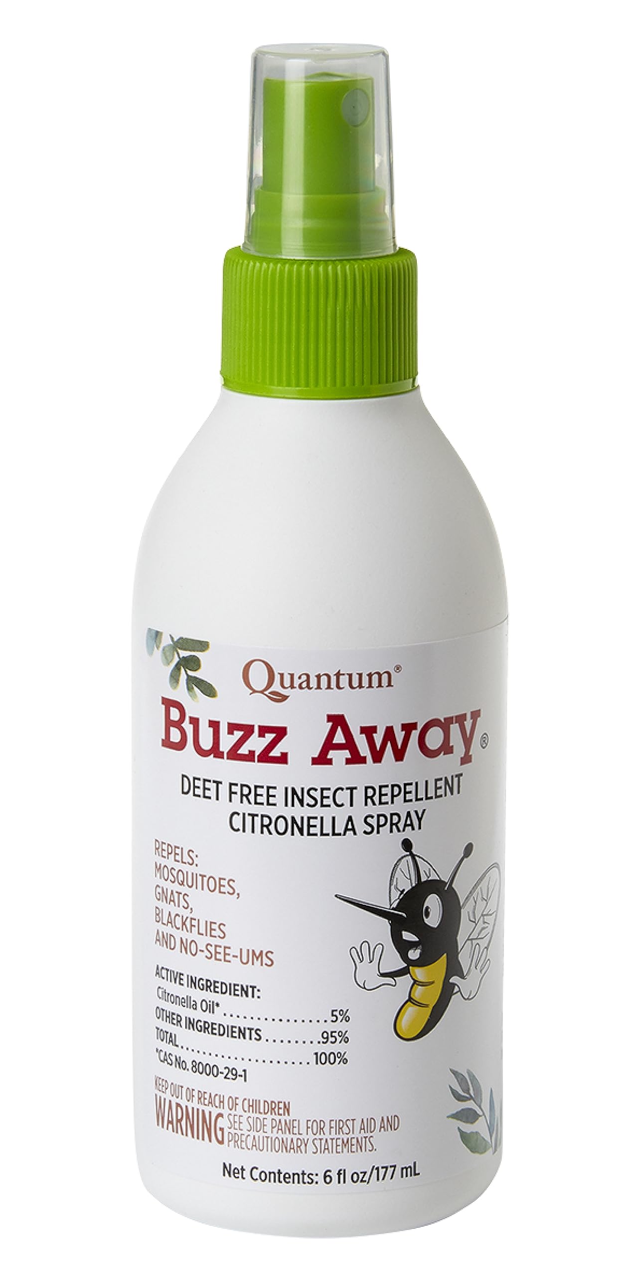 Foto 2 pulgar | Repelente De Insectos Quantum Buzz Away  Natural  Sin Deet  177 Ml - Venta Internacional.